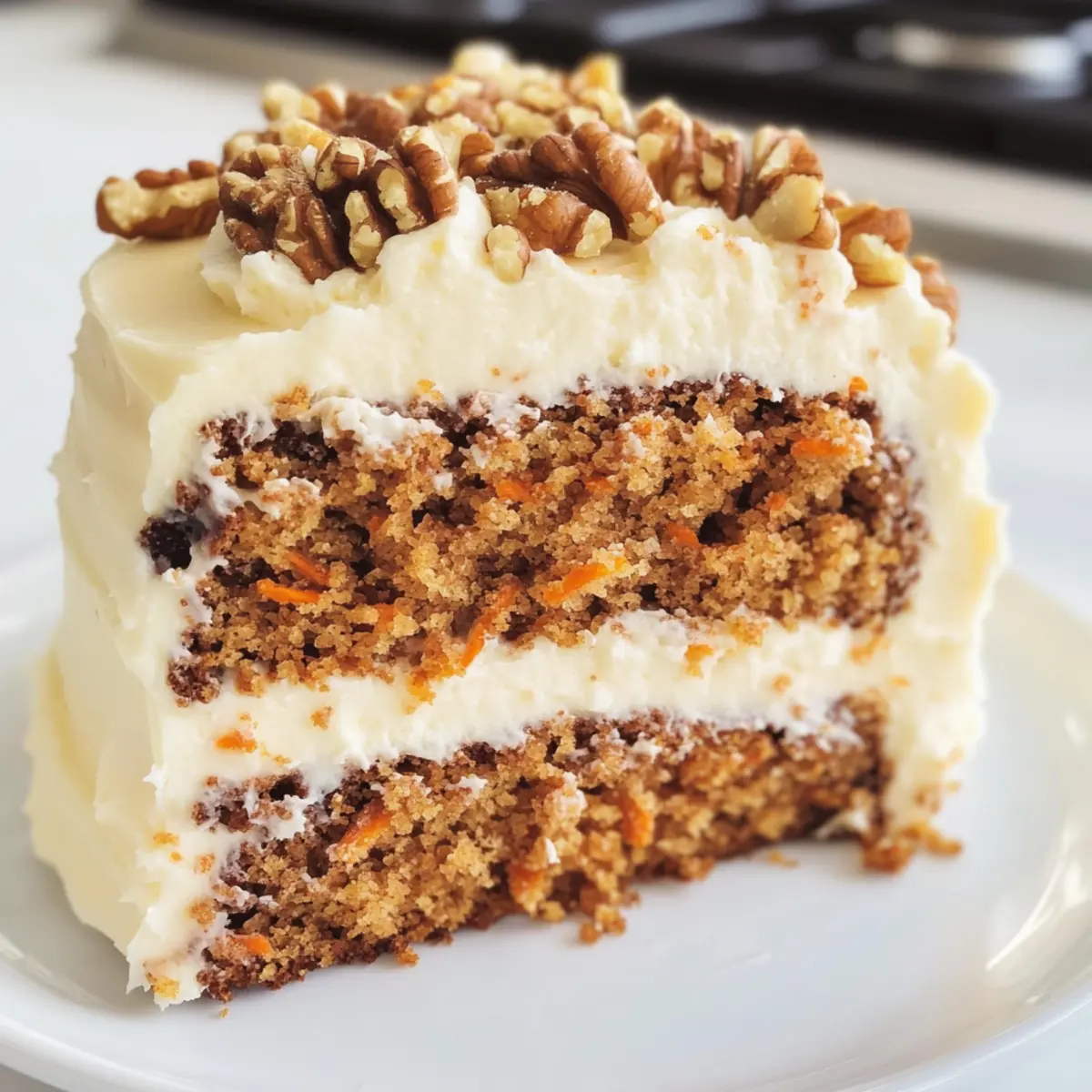 Feuchter Karottenkuchen mit Walnüssen für jedes Fest