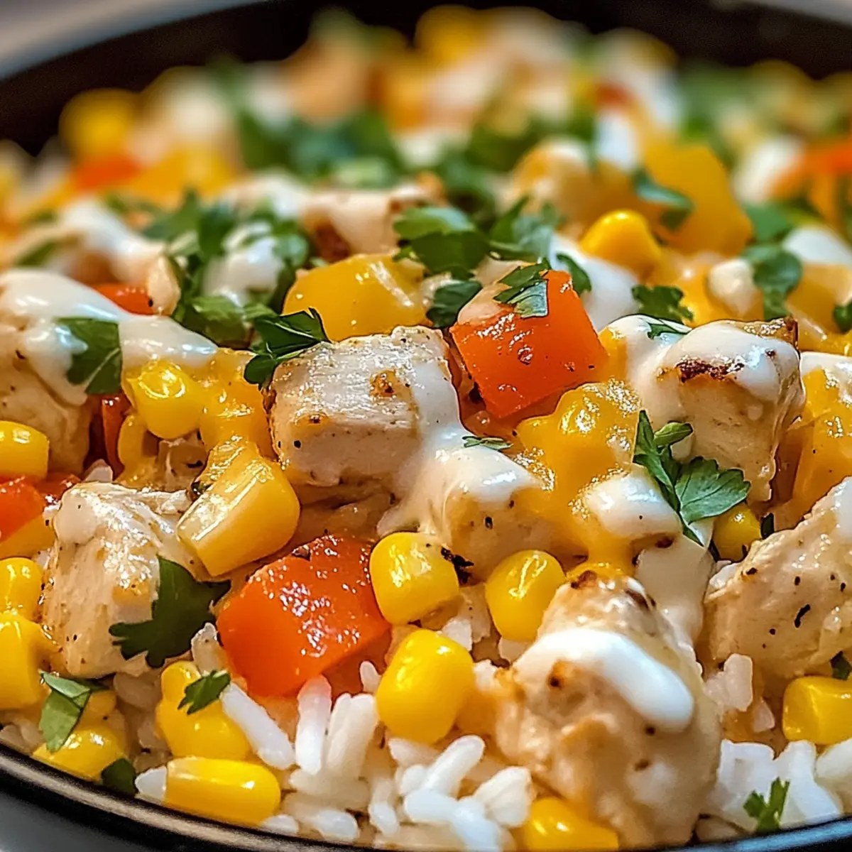 Ein-Topf Käse Südwest Huhn & Reis für Faule Feinschmecker