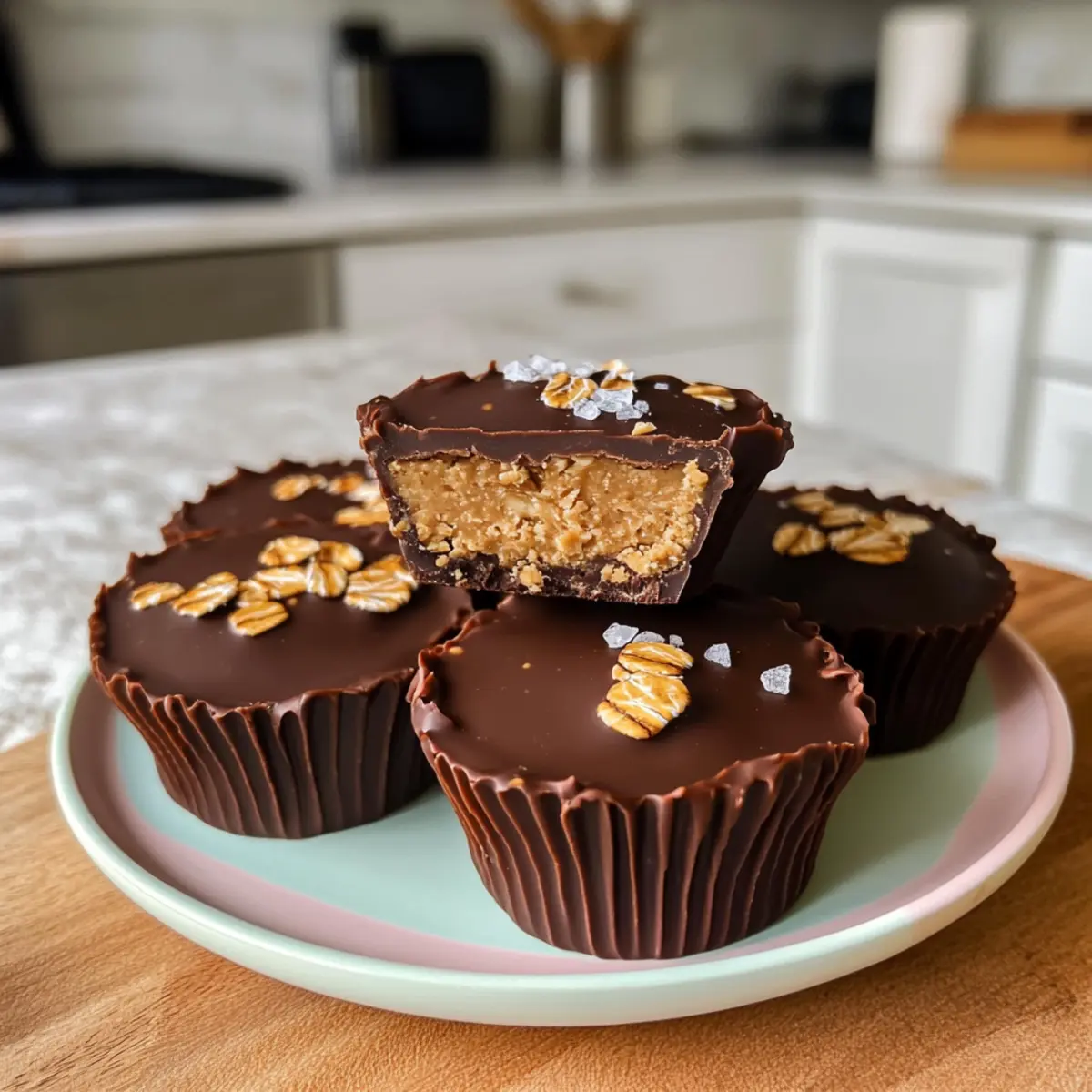 Erdnussbutter Haferbecher - Schnelle No-Bake Leckerei