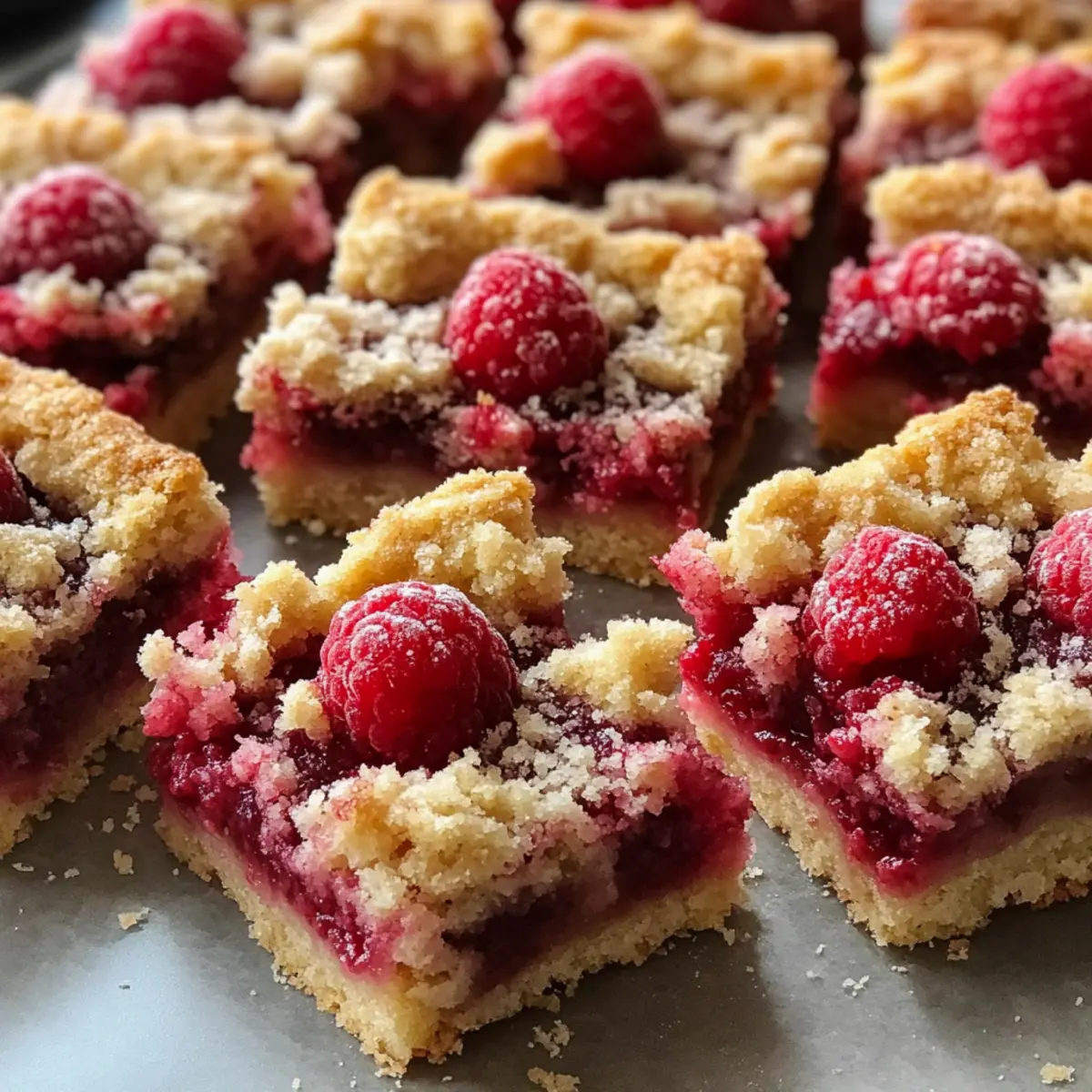 Himbeer-Streusel-Shortbread-Riegel für Naschkatzen
