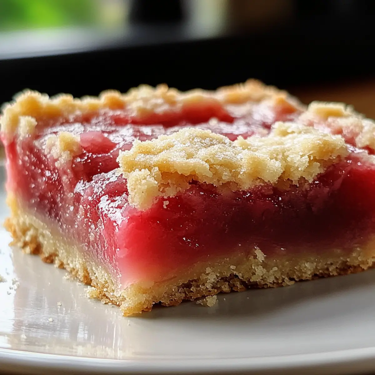 Rhabarber-Shortbread-Riegel: Süß-säuerlicher Genuss