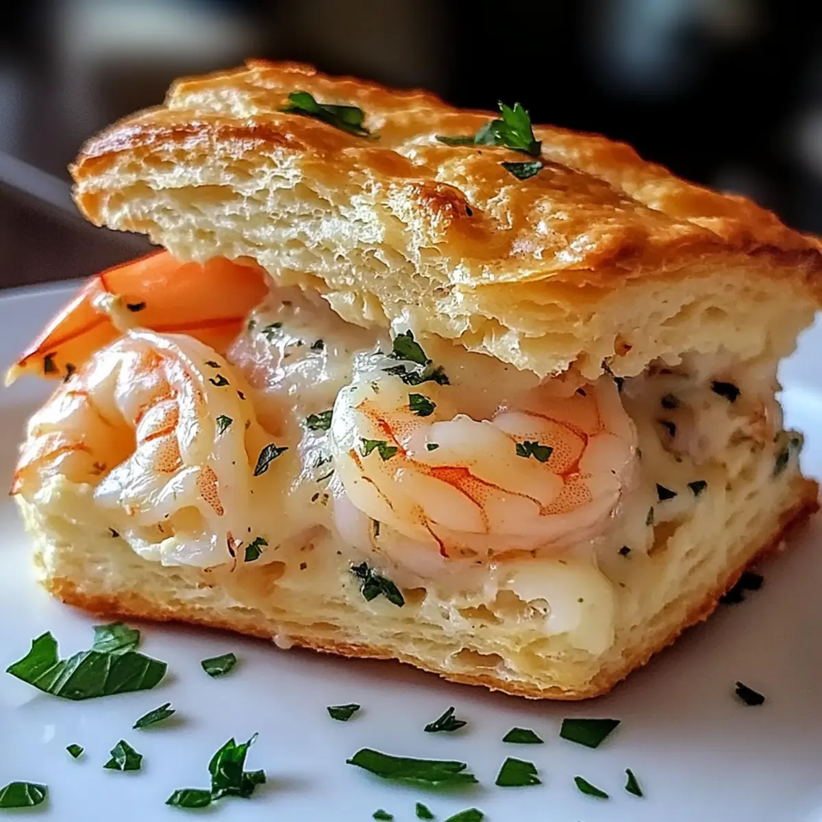 Herzhafte Garnele- und Krabbenkekse-Melts für Genießer