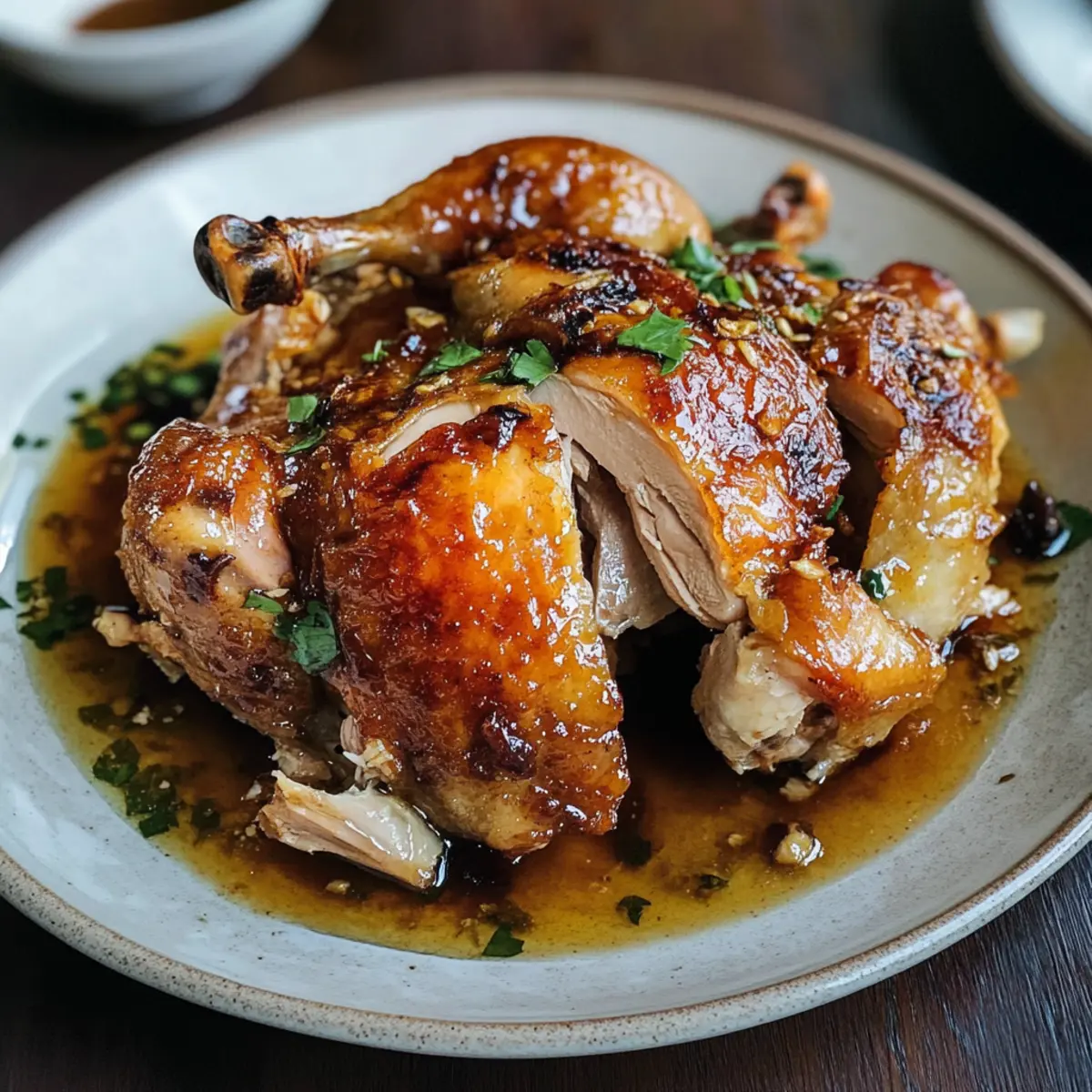 Shandong Brathähnchen mit aromatischer Sauce