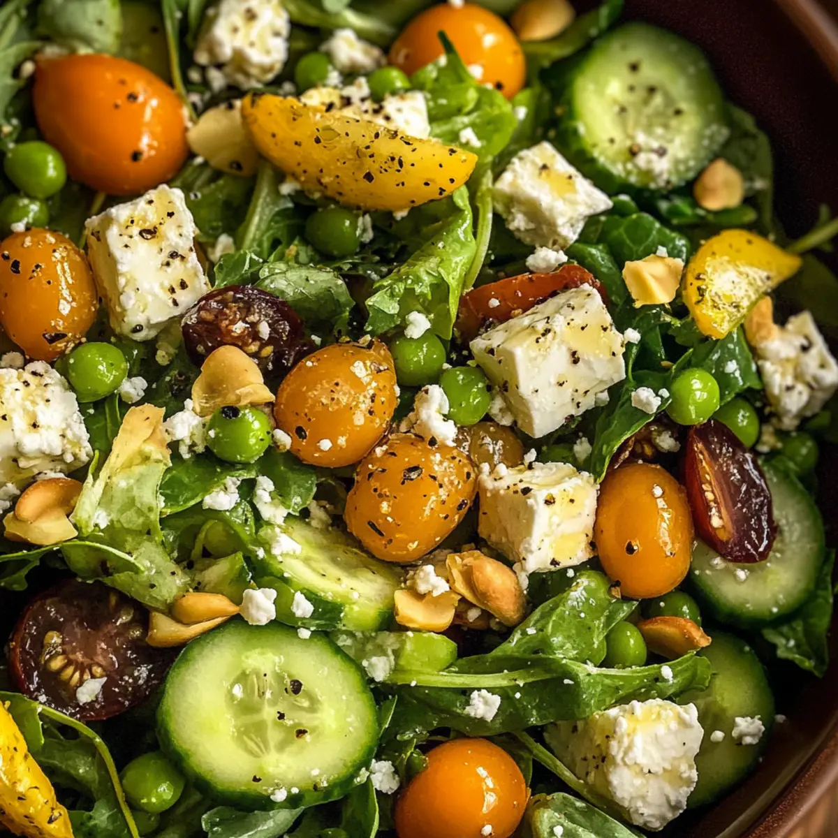 Frühlingsfenchelsalat mit Erbsen und Feta