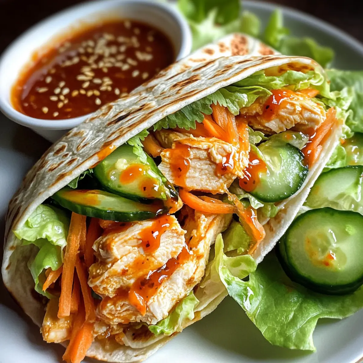 Süße Chili Hühnchen Wraps für schnelle Abende