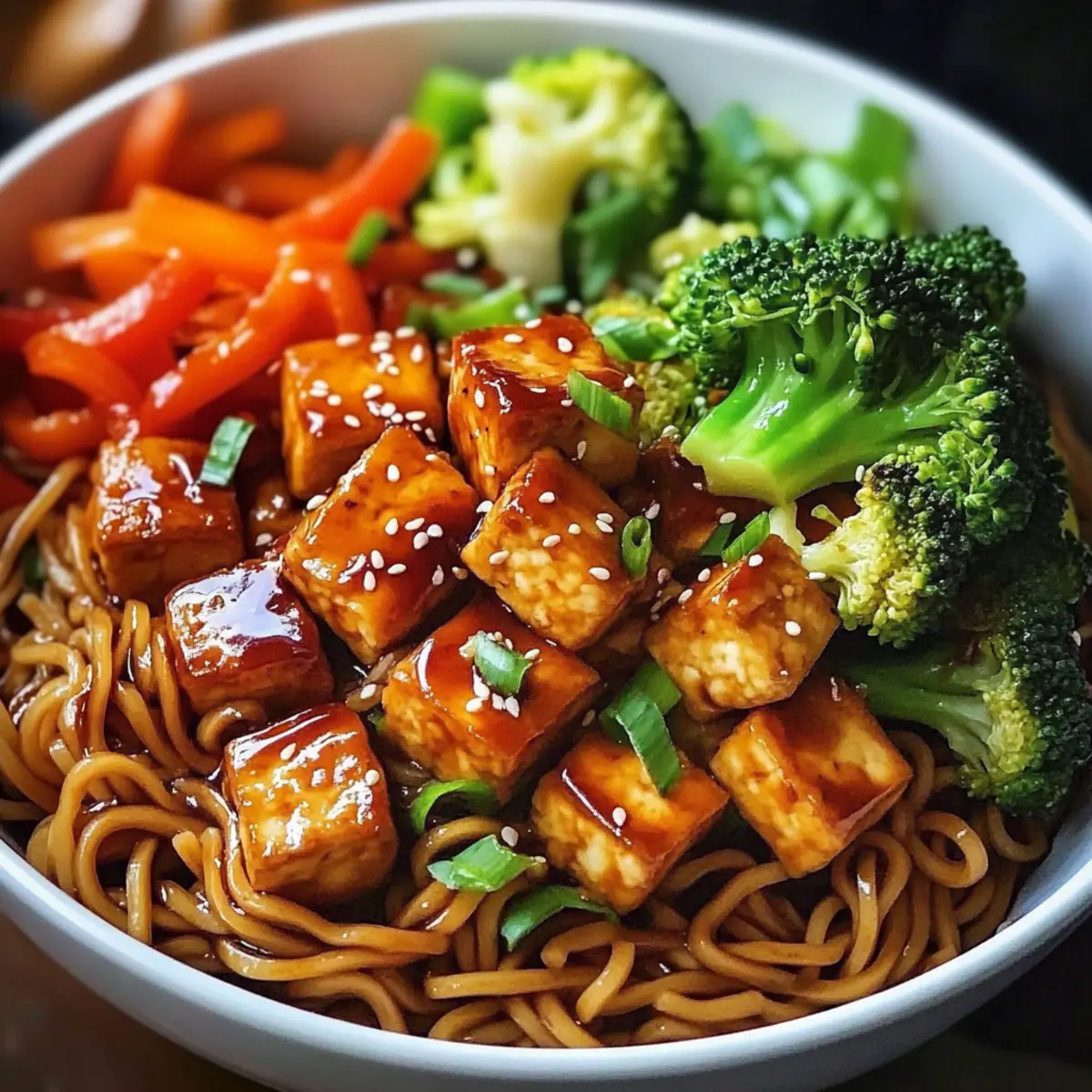 Teriyaki-Nudelschüssel für leckere Wochenabende