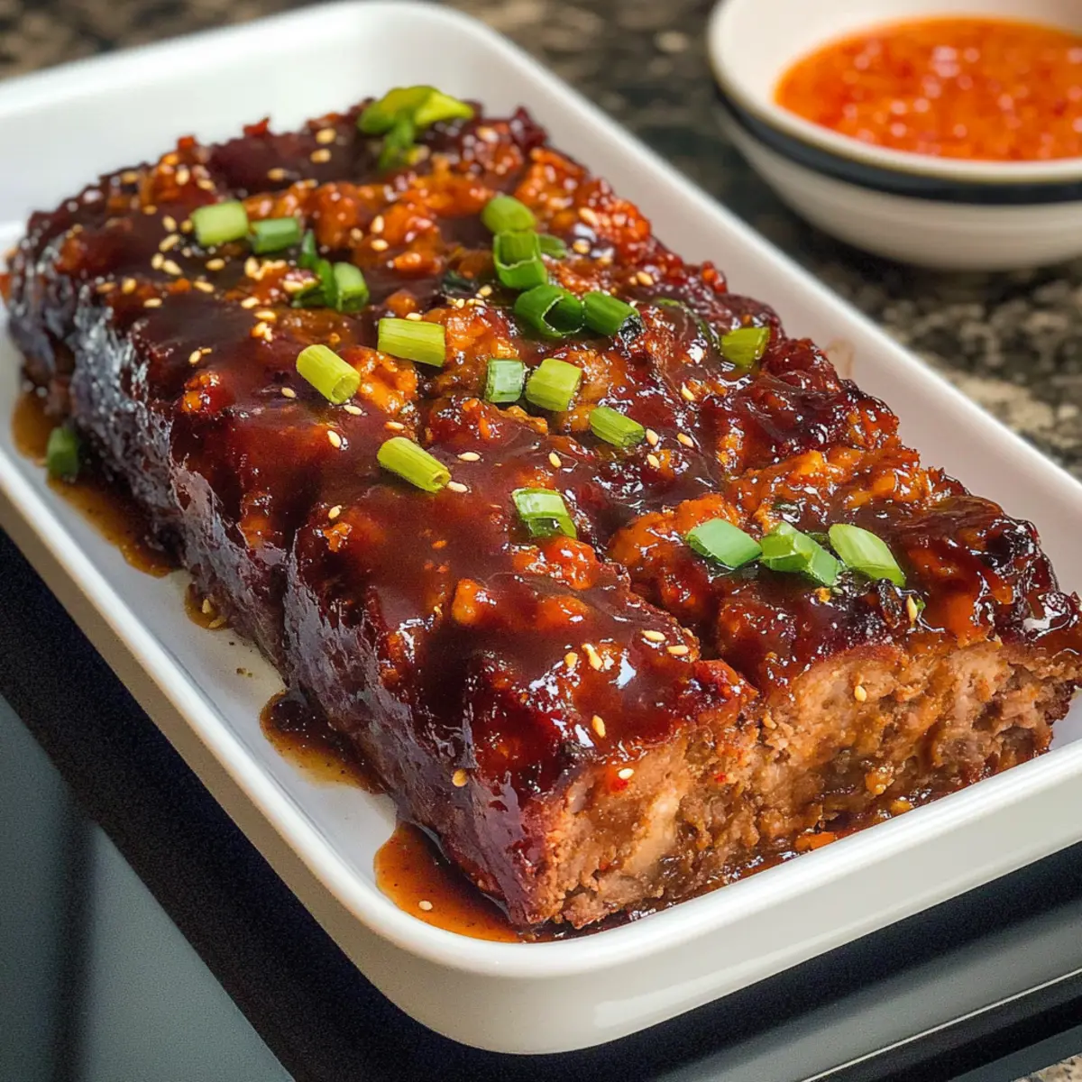 Koreanischer Hackbraten mit Gochujang-Glasur genießen