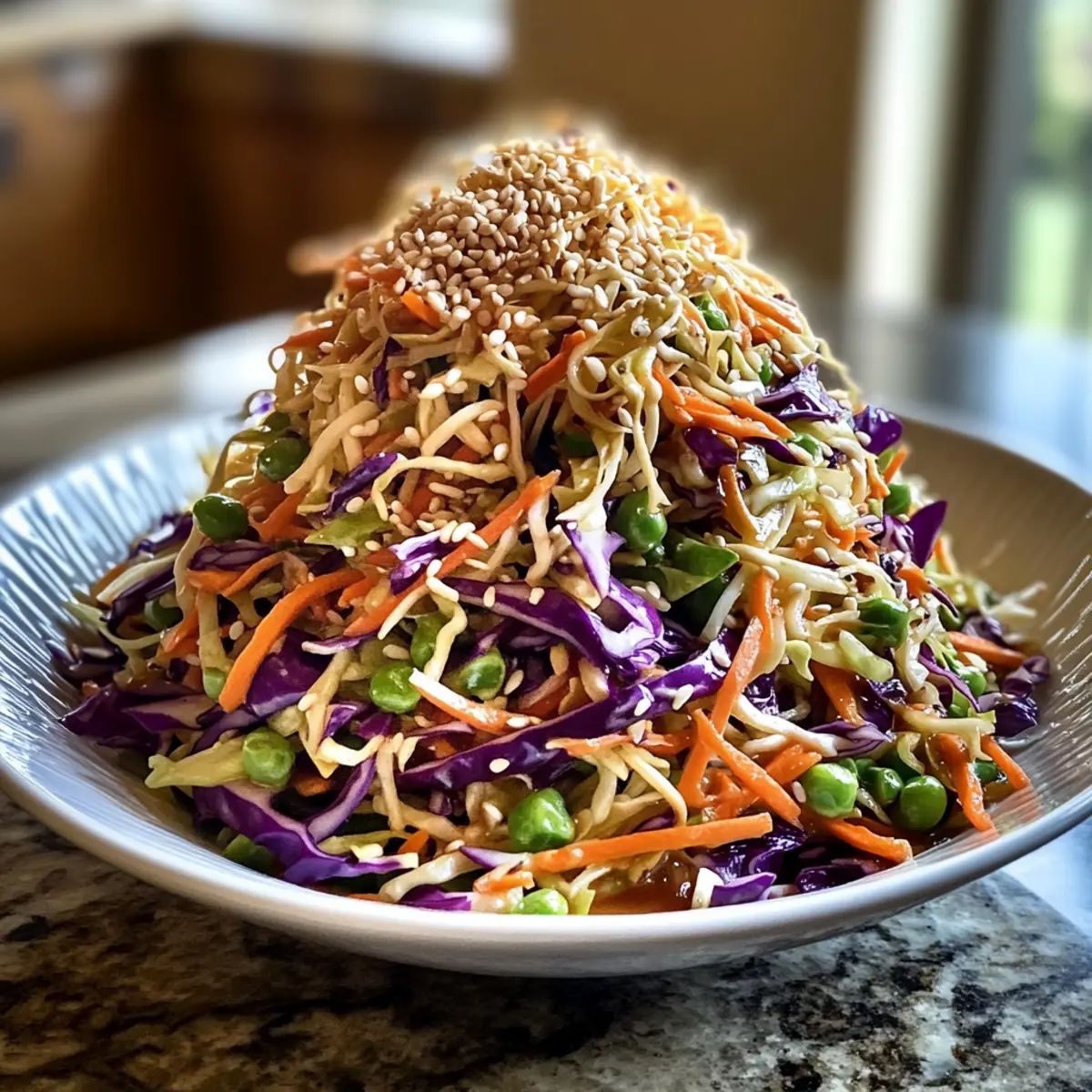 Asiatischer Kohl-Slaw mit knusprigem Dressing