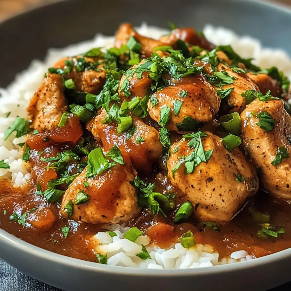 Hühnchen Étouffée für dein nächstes Comfort Food Fest