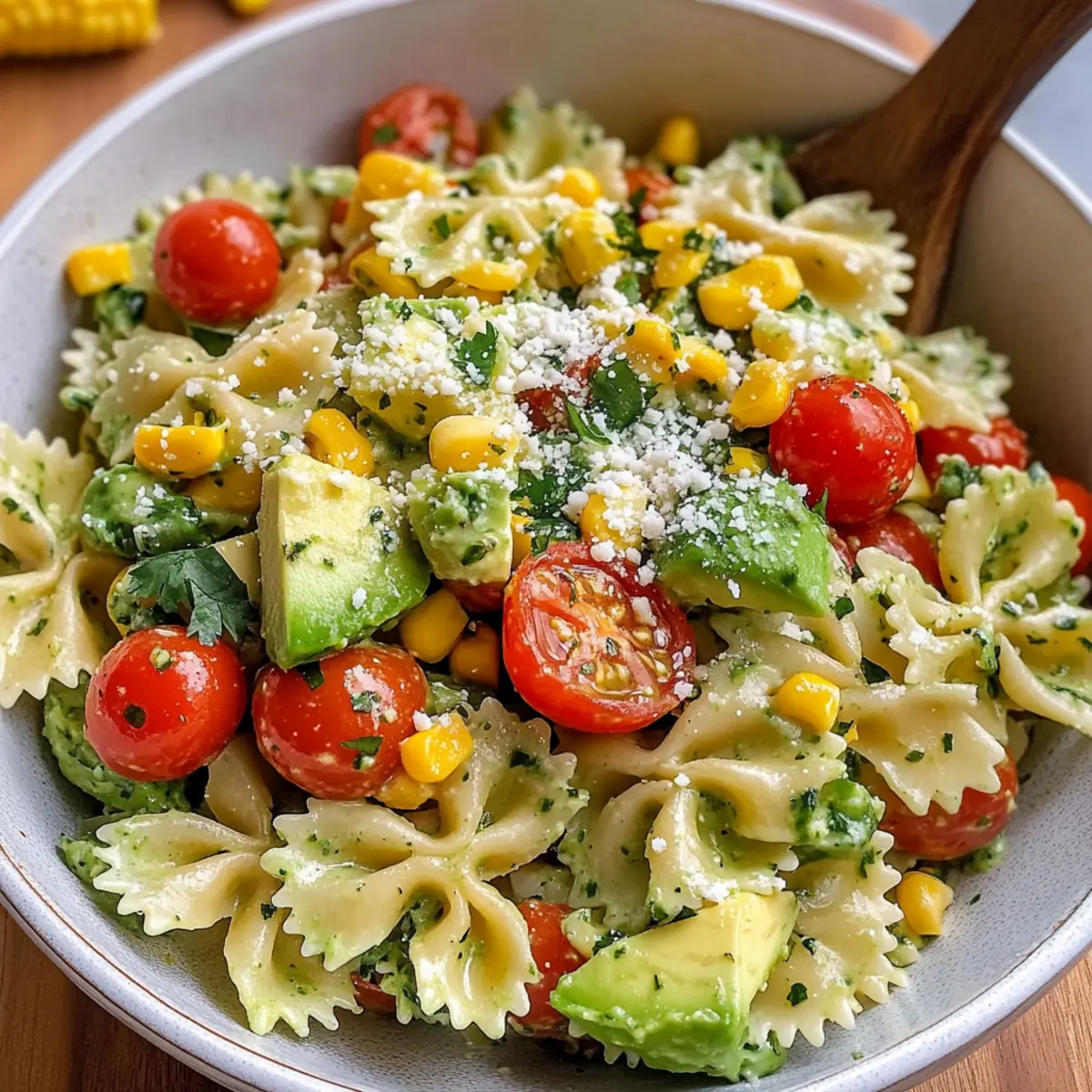 Frischer Koriander Limetten Nudelsalat für den Sommer