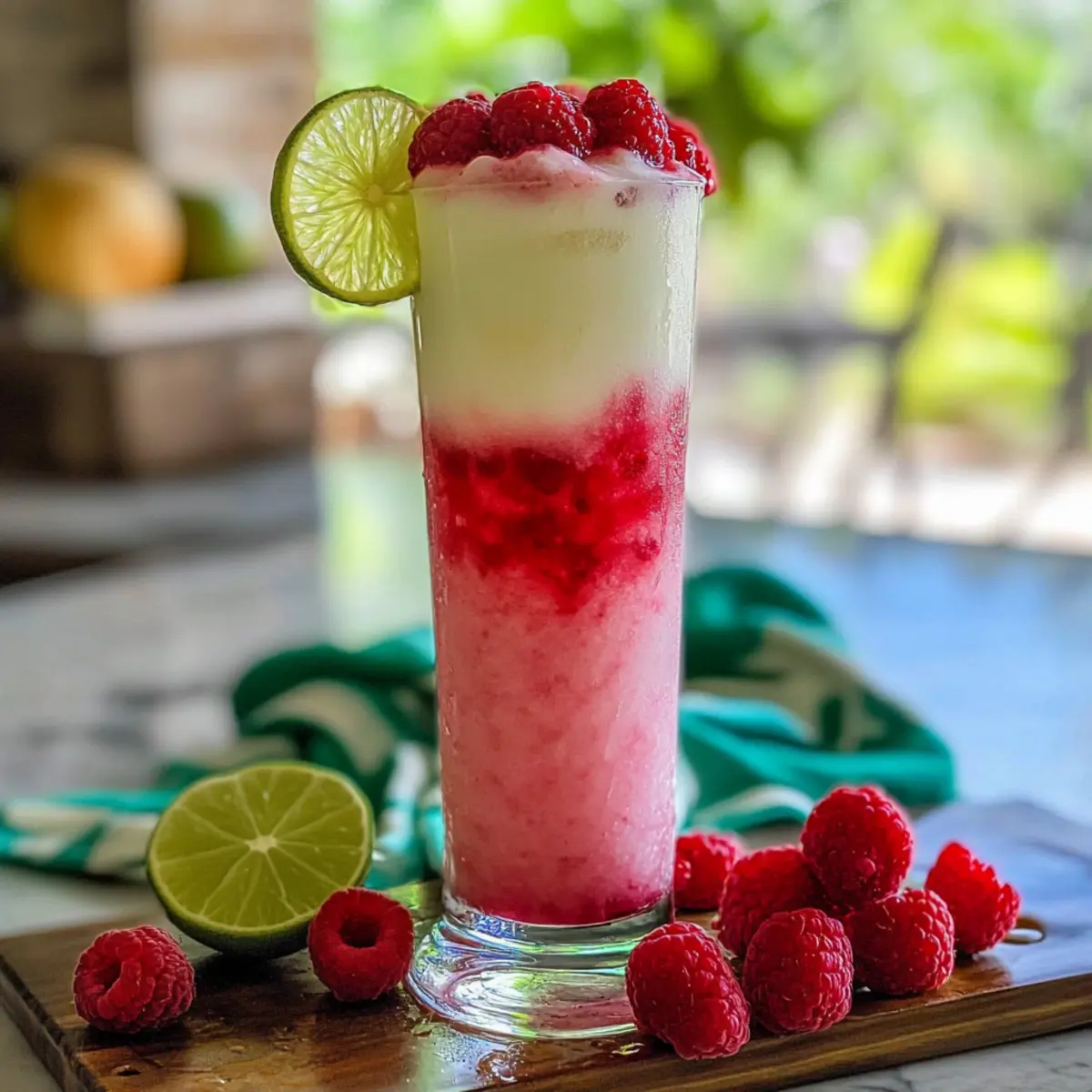 Coco-Himbeer-Colada für den perfekten Sommergenuss