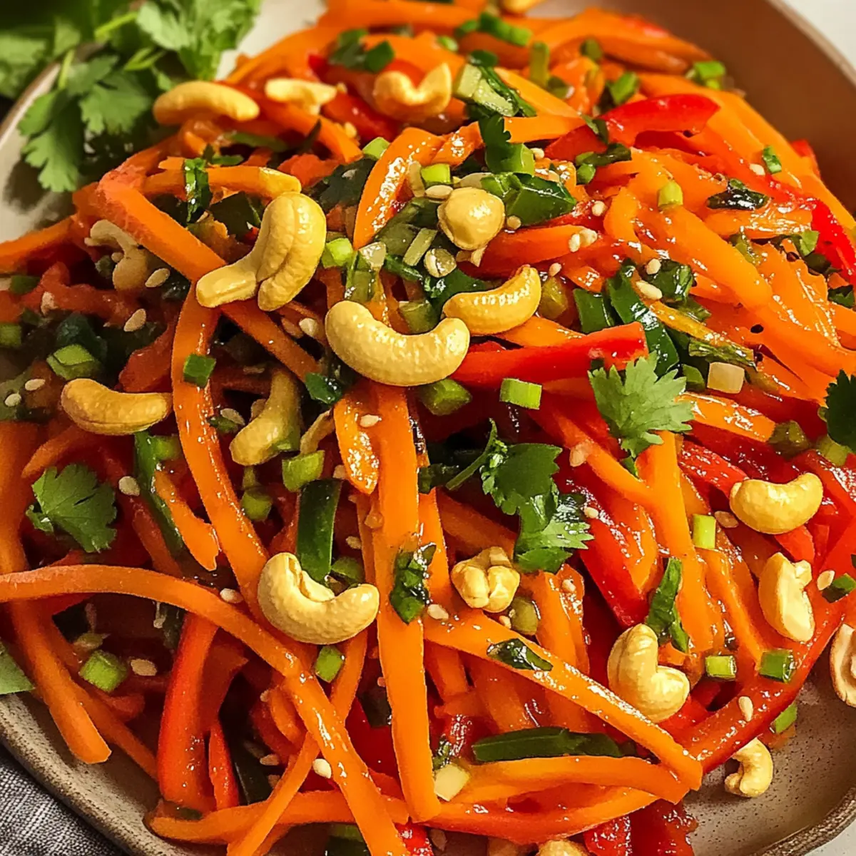 Knuspriger Asiatischer Karottensalat ganz einfach zubereiten