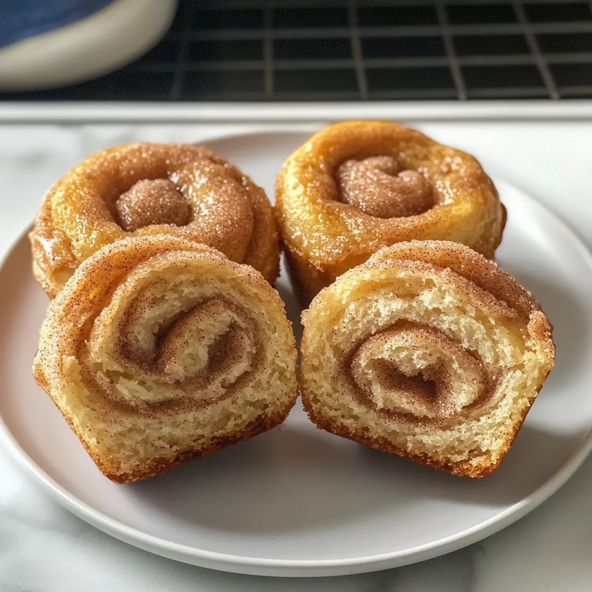 Cruffins mit Zimt-Zucker Füllung ganz einfach