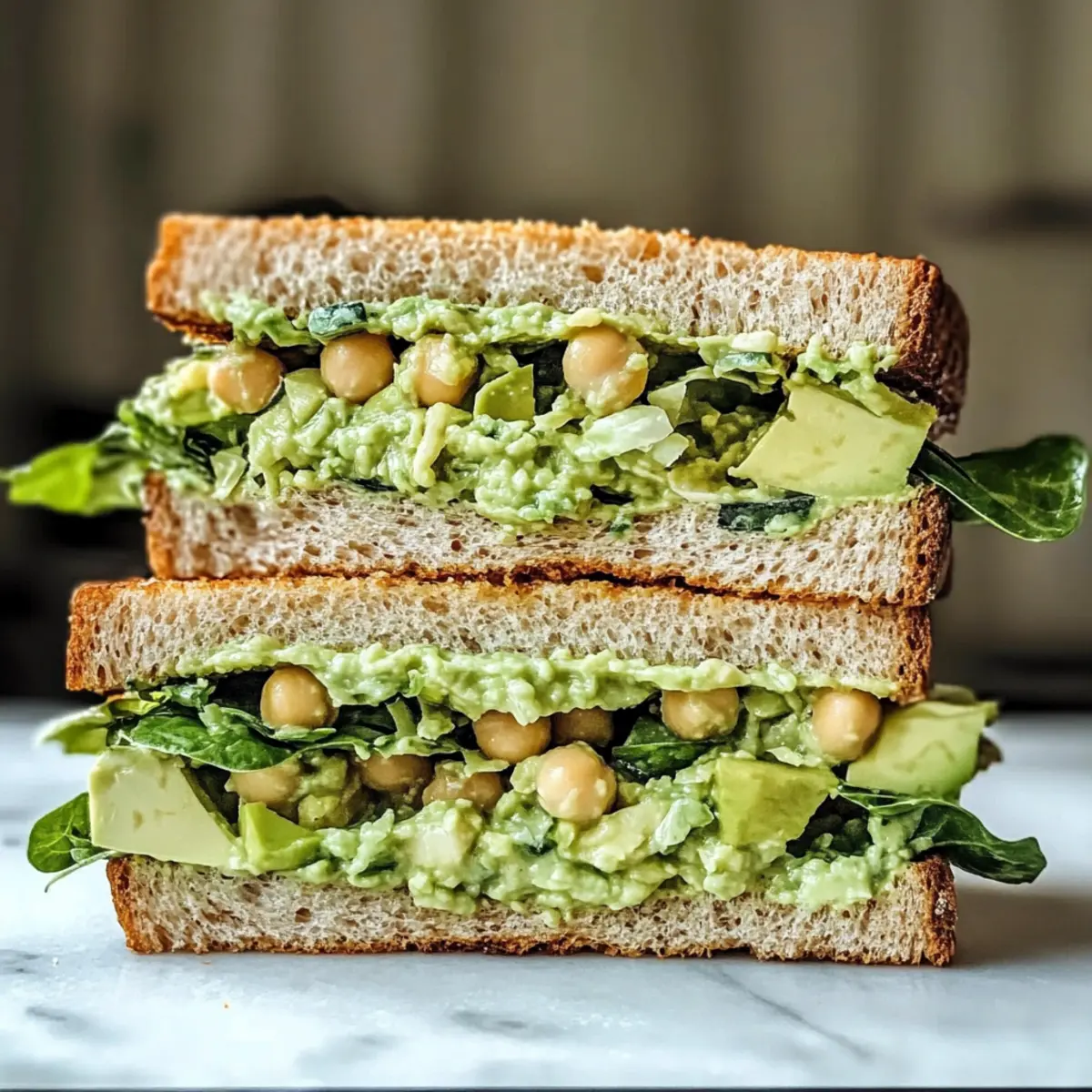 Grüne Göttin Salat Sandwich einfach und lecker