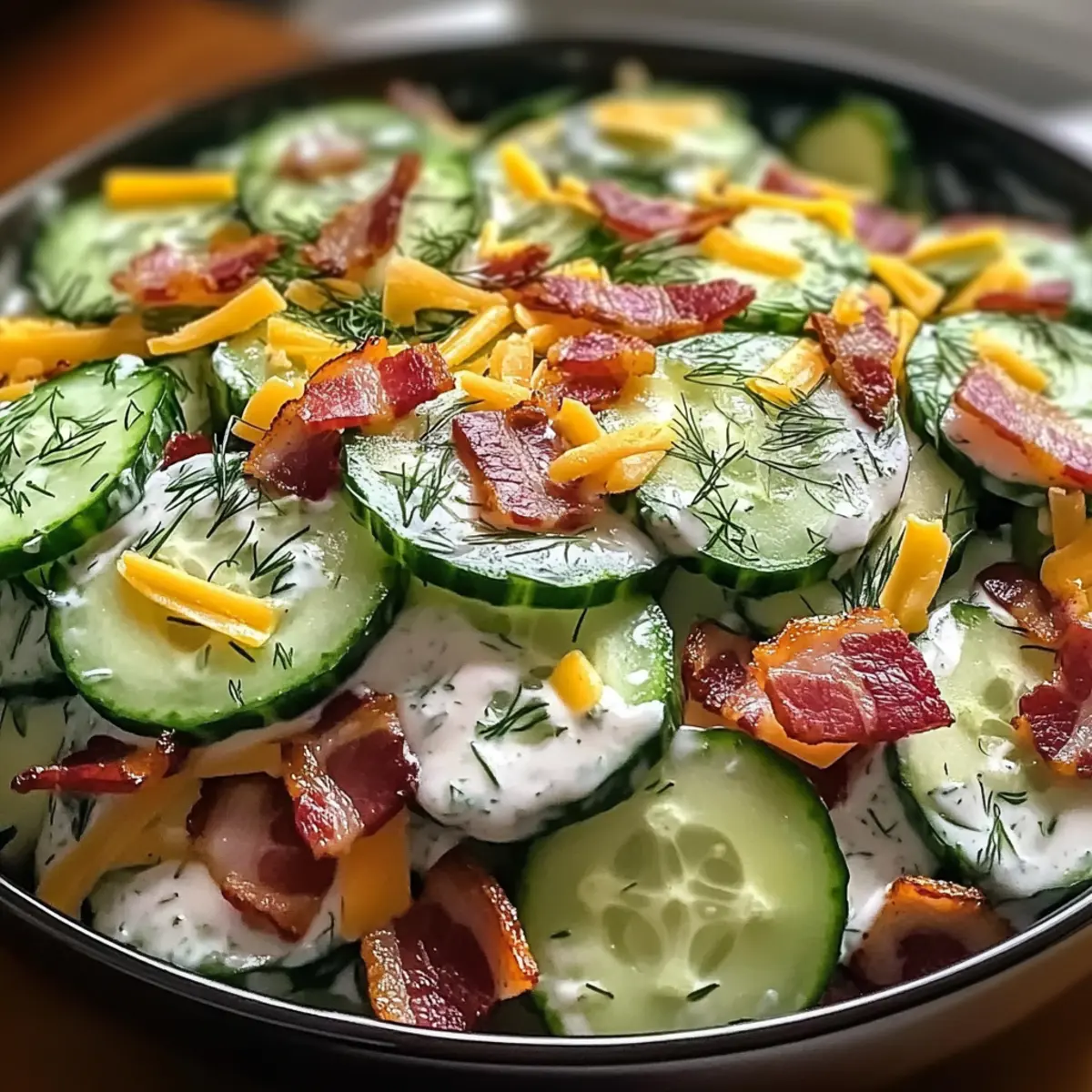 Keto Gurken-Ranch-Crack-Salat für den Sommer