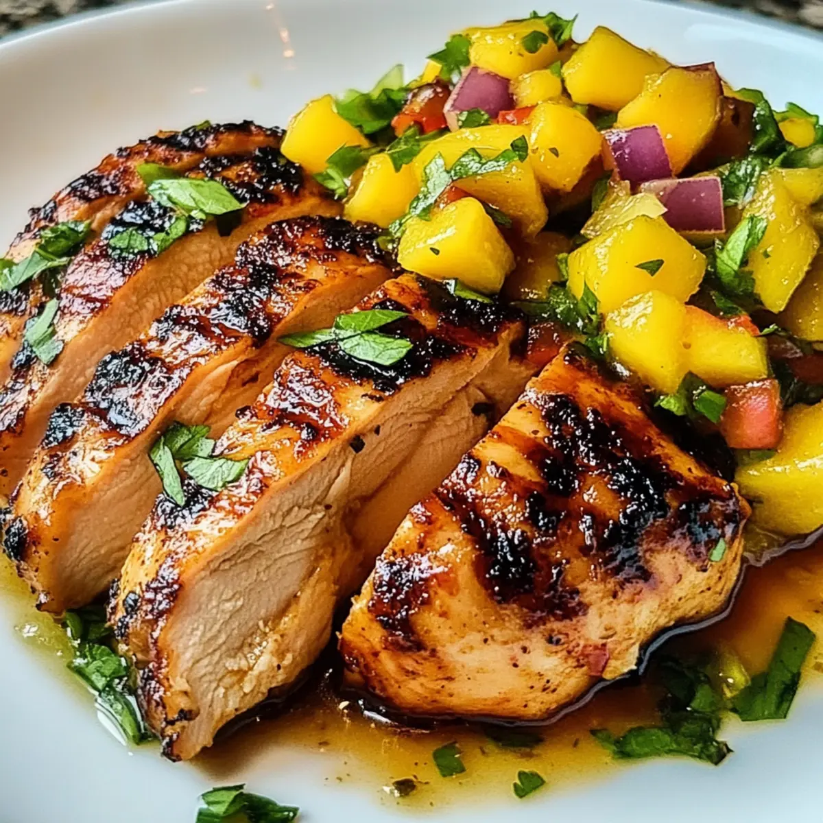 Honig-Limetten-Hühnchen mit Mango-Salsa für jeden Tag