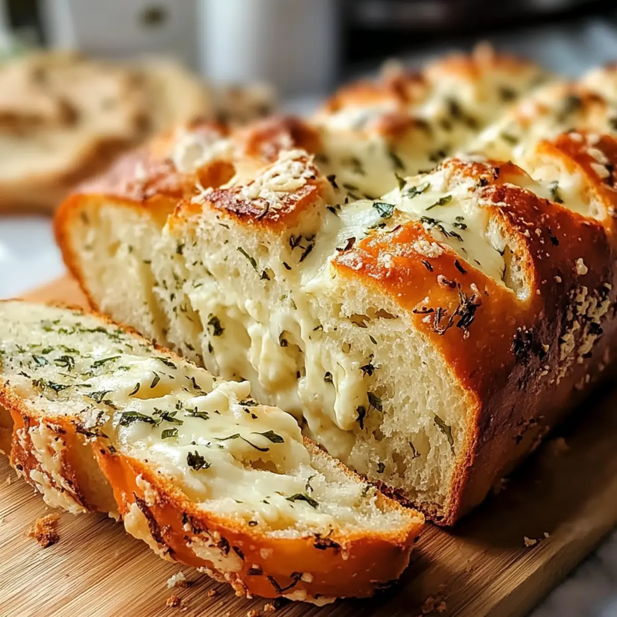 Italienisches Kräuter- und Käsebrot selbstgemacht