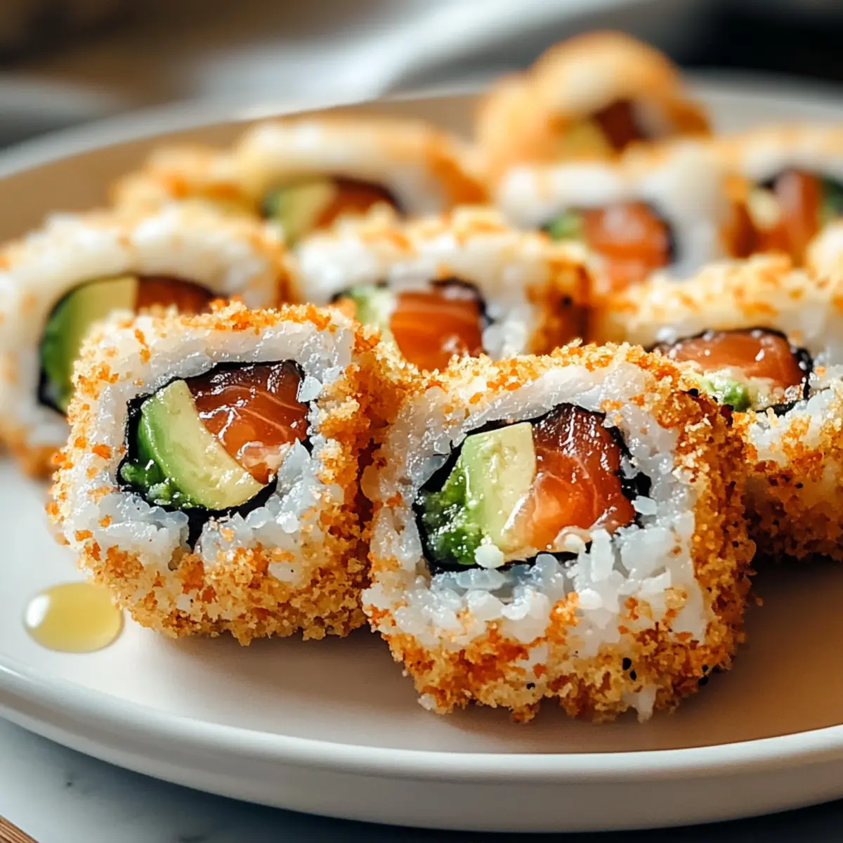 Knusprige Sushi Rollen für den perfekten Crunch
