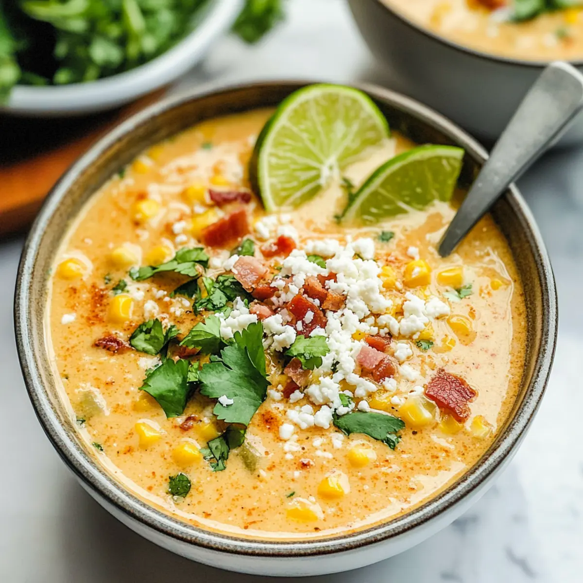 Mexikanische Straßenmaissuppe im Slow Cooker genießen
