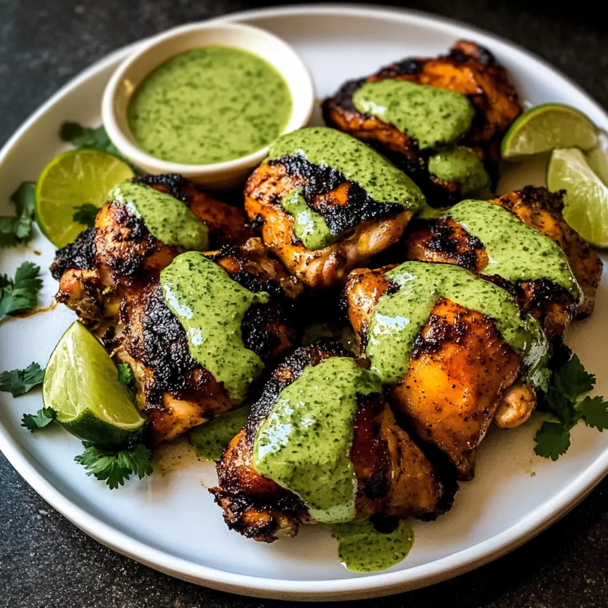 Peruanisches Huhn mit grüner Sauce der Hit bei Grillpartys