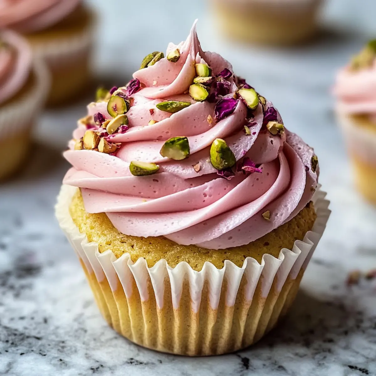 Rosen- und Pistazien-Muffins: Blumenzauber im Biss