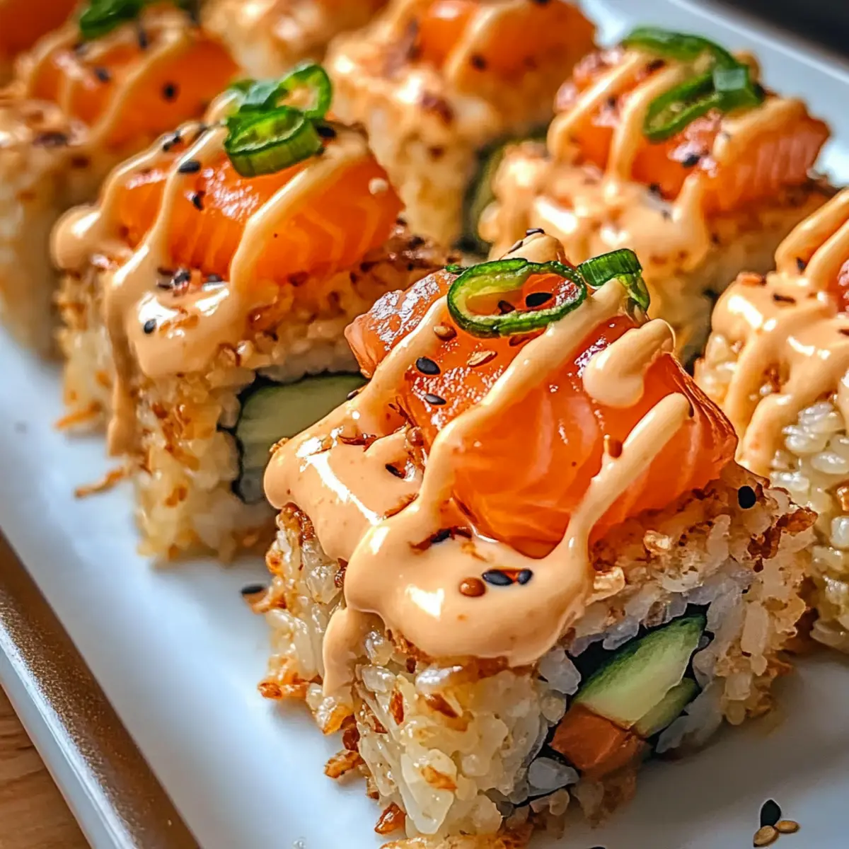 Lachs Knuspriger Reis – Sushi-Happen für jeden Anlass