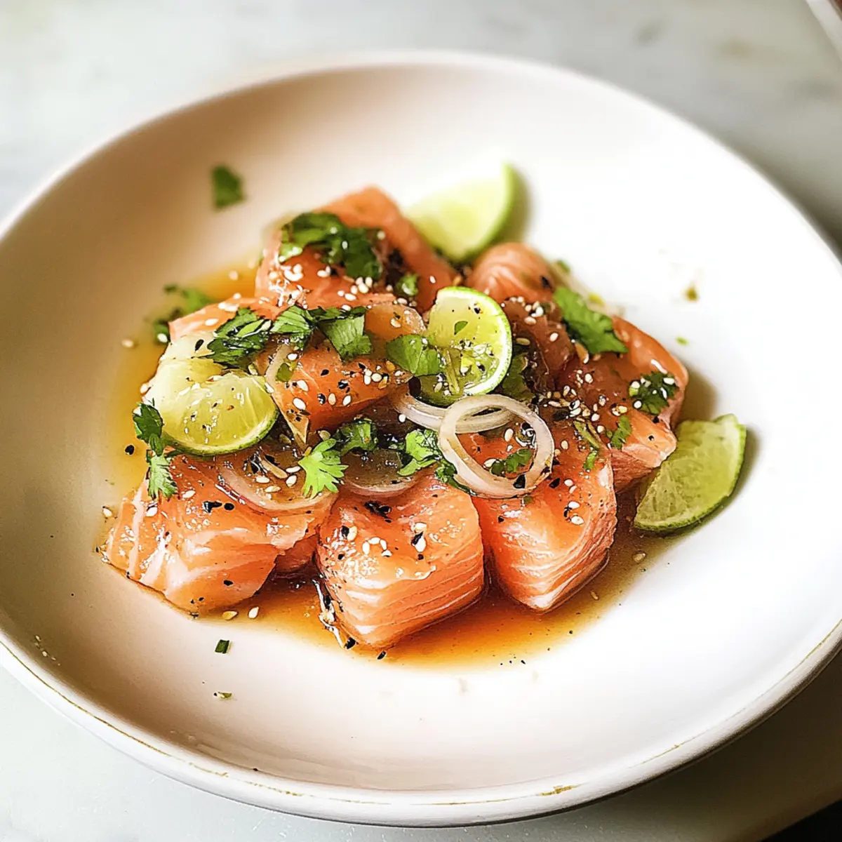 Lachs Crudo mit Soja Sesam Dressing in 10 Minuten
