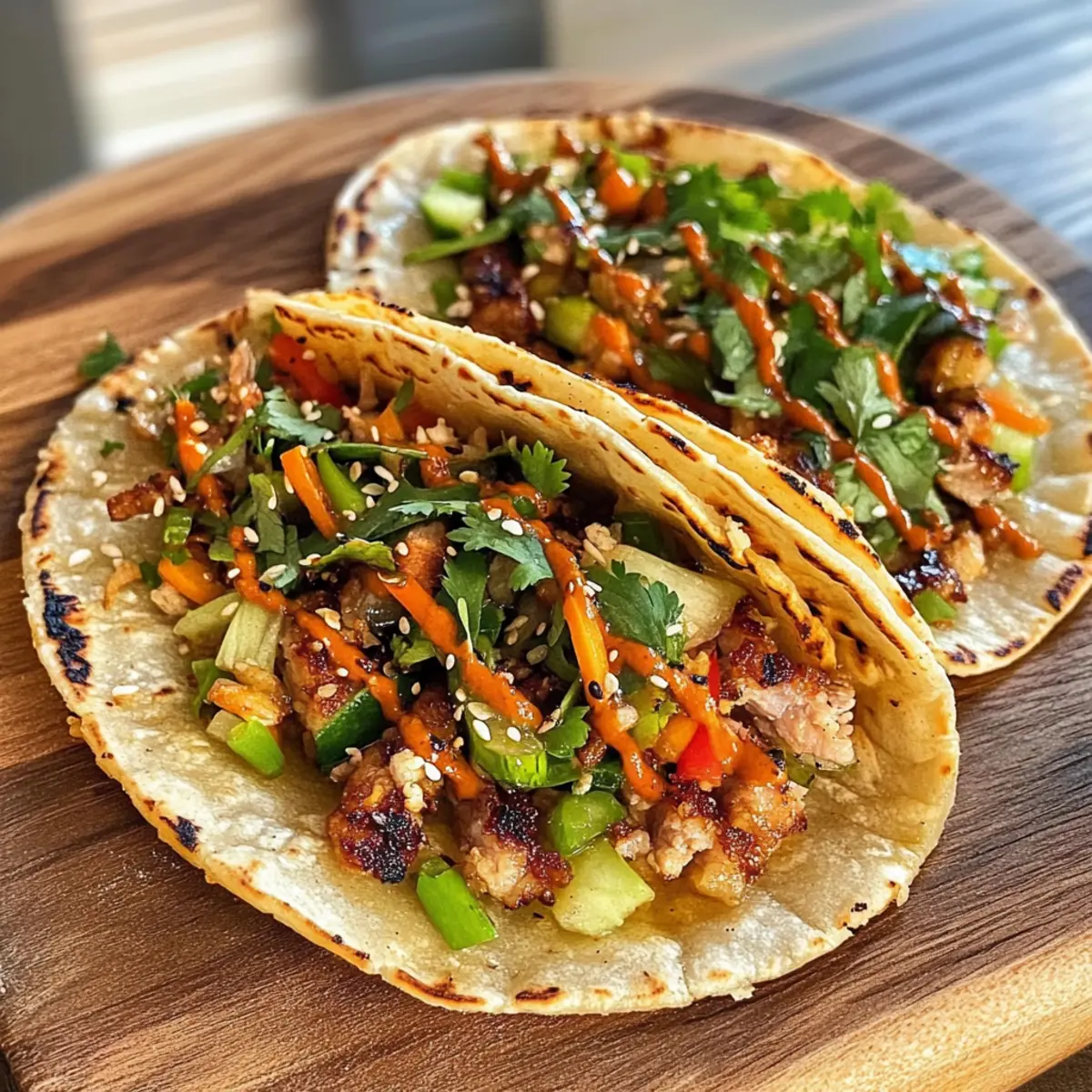 Krosse Smash-Dumpling-Tacos für Taco Night