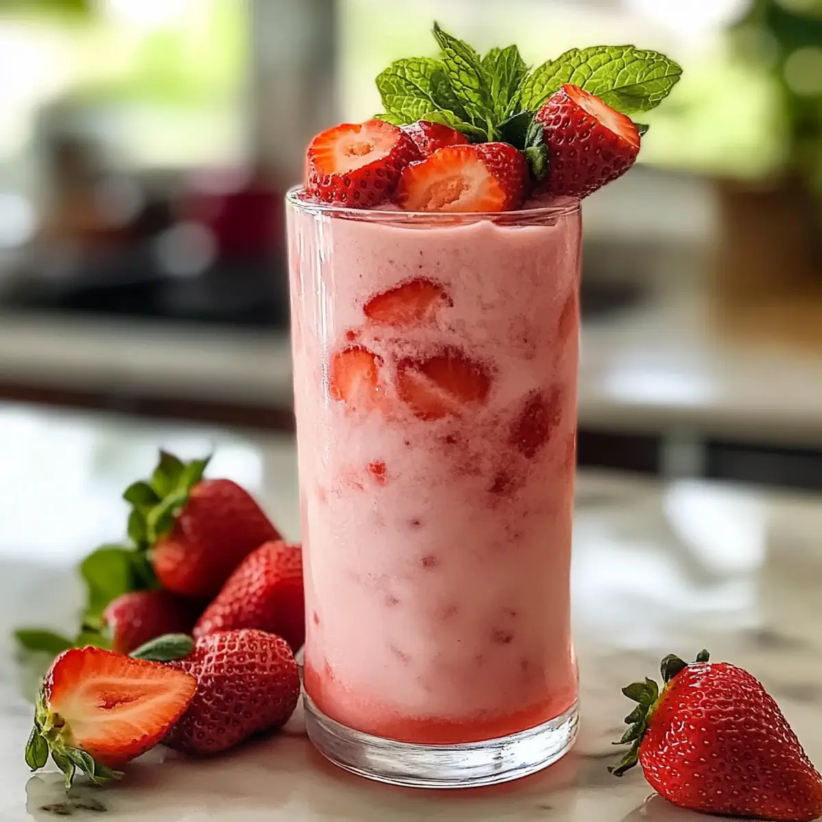Erdbeer-Agua-Fresca für heiße Sommertage