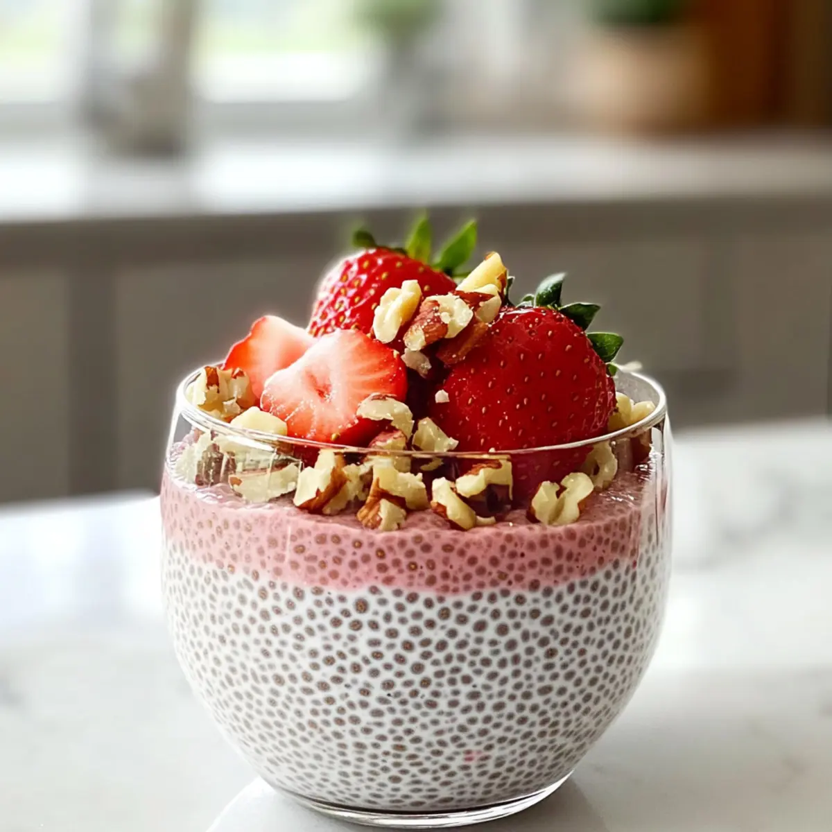 Erdbeer-Chia-Pudding für einen gesunden Start