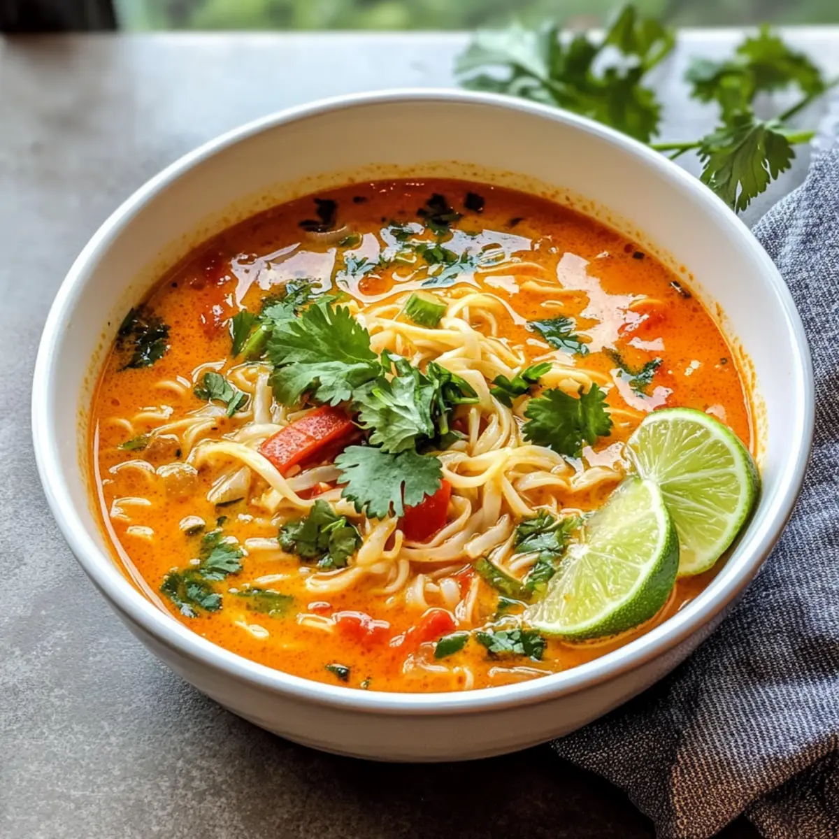 Leckere Thai-Curry-Suppe für kalte Tage