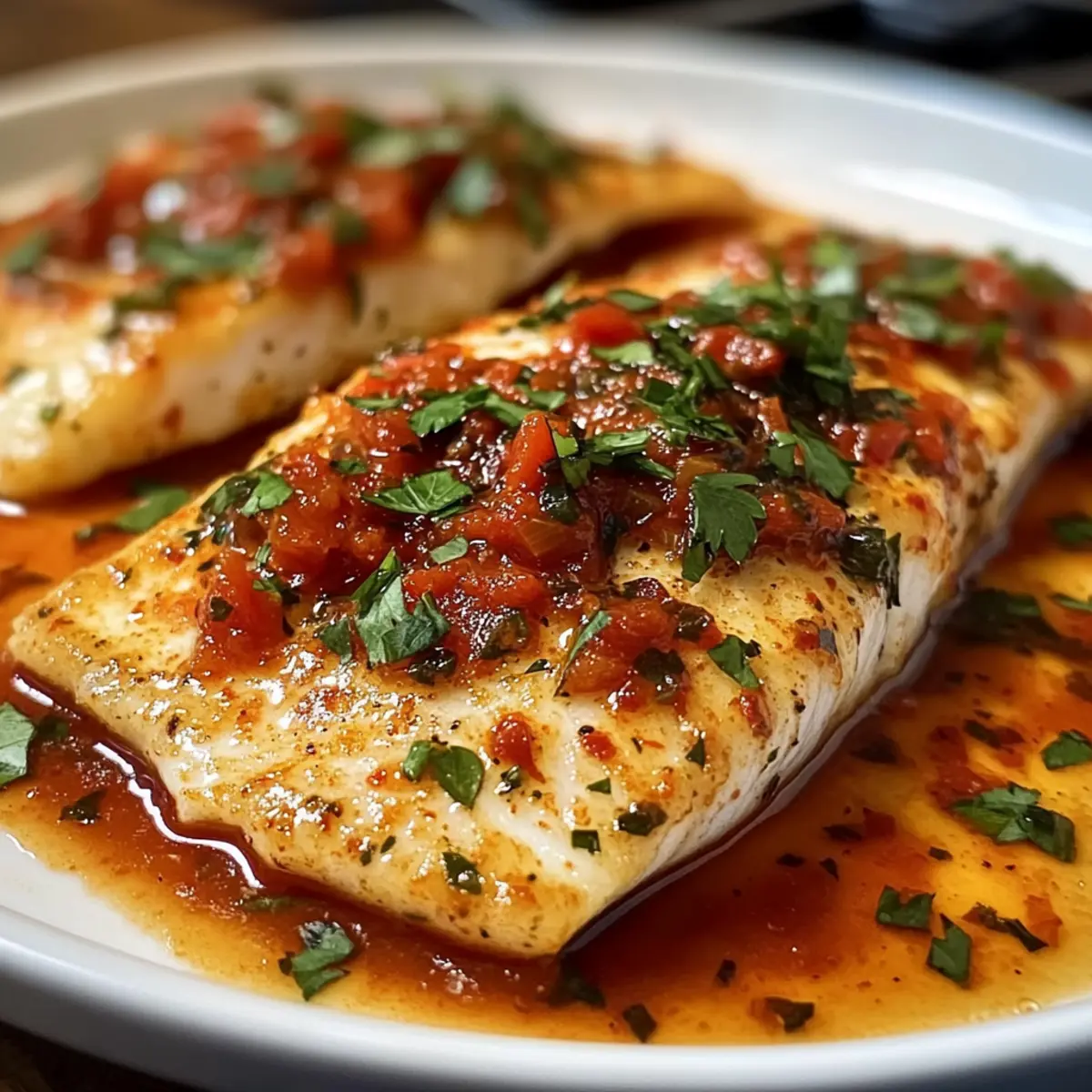 Tilapia in gerösteter Paprikasauce Rezept einfach genießen