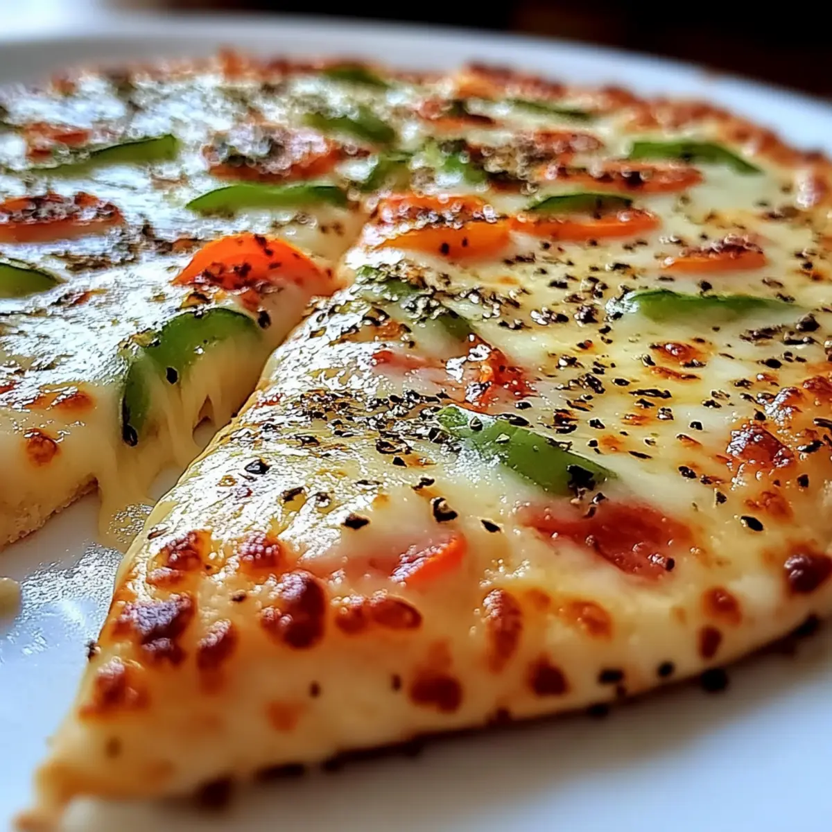 3-Zutaten Hüttenkäse Pizza einfach selber machen