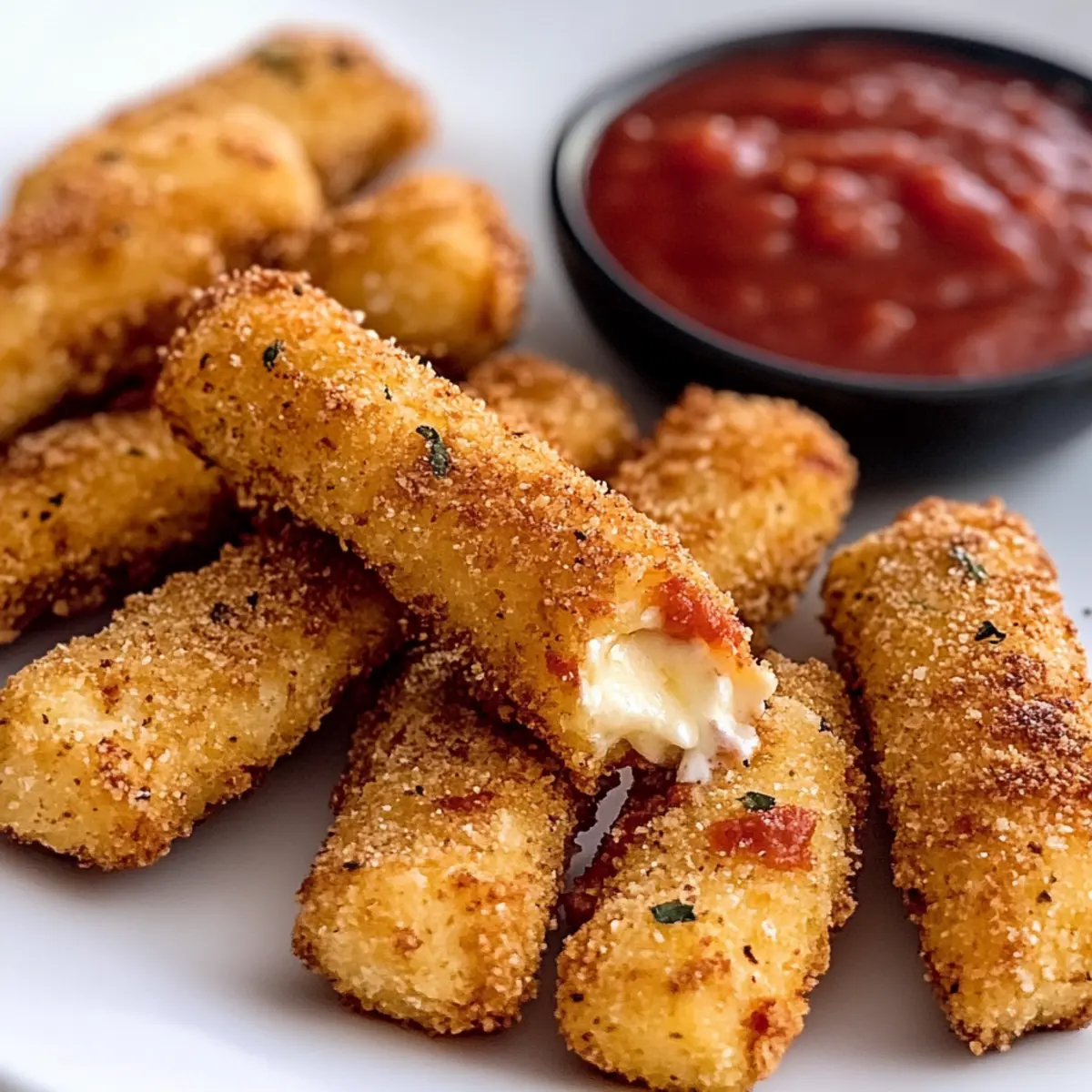 Luftfritteuse Mozzarella-Sticks gesund genießen