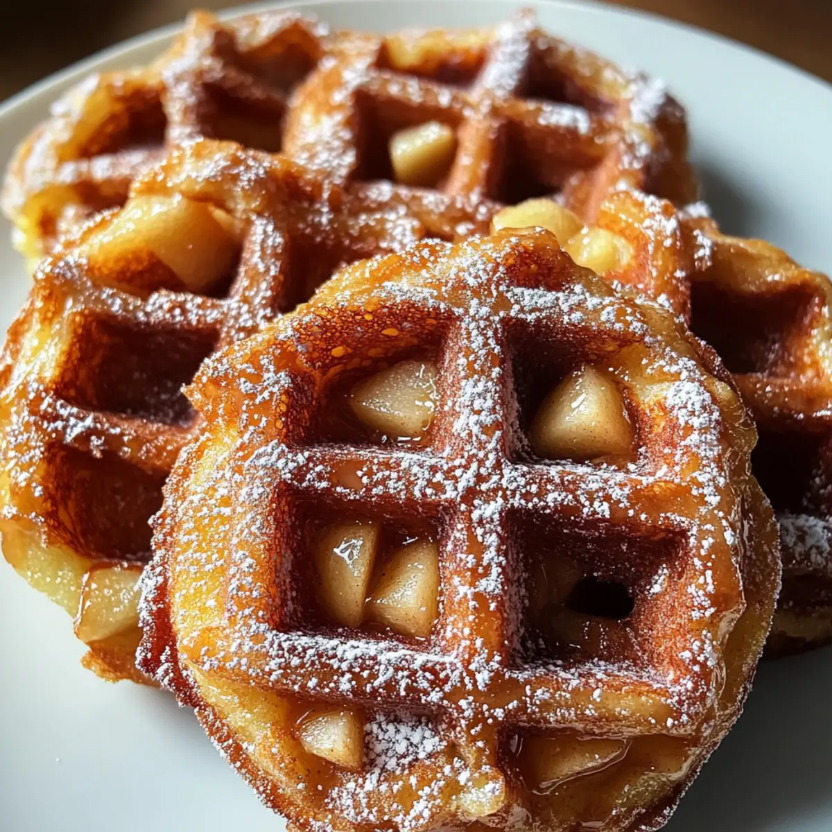 Apfel-Fritter-Waffel-Donuts ganz einfach selber machen