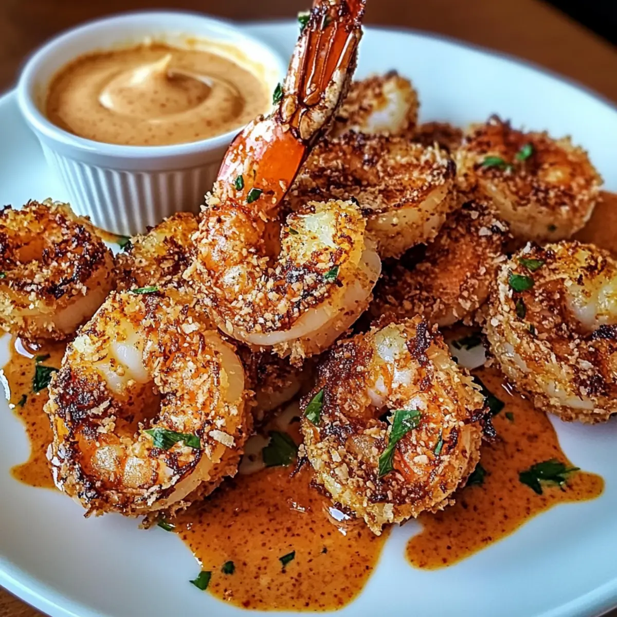 Gebackene Kokosnussgarnele mit süßer Chili-Mayo