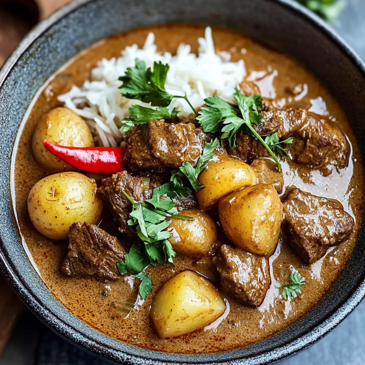 Rindfleisch Massaman-Curry für kuschelige Abende