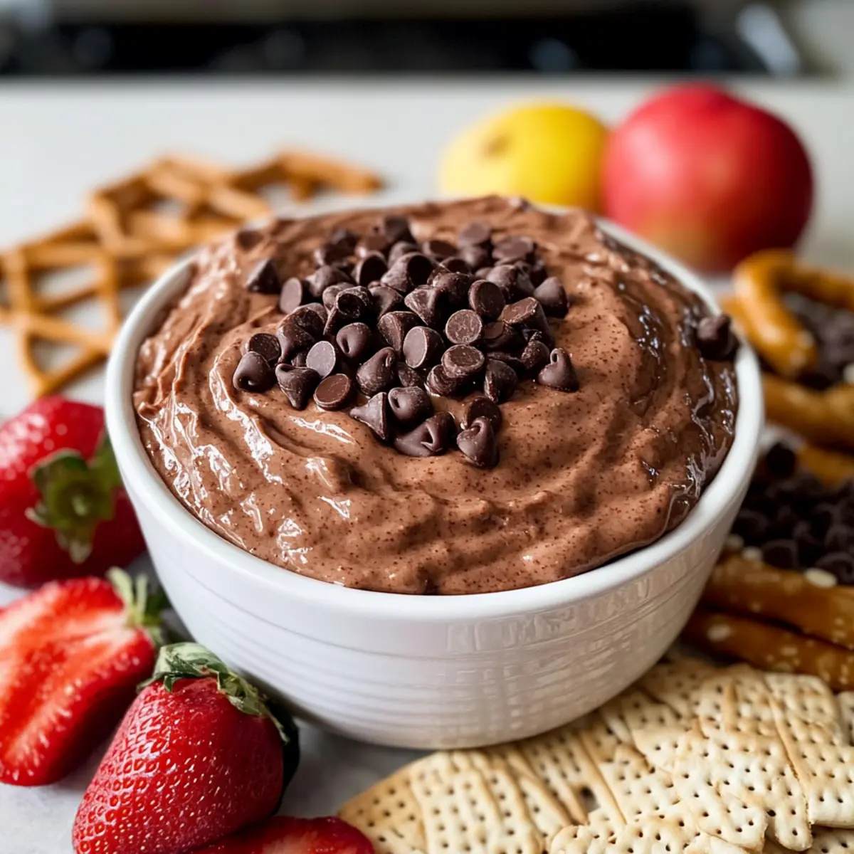 Cremiger Brownie-Teig-Dip für jeden Anlass
