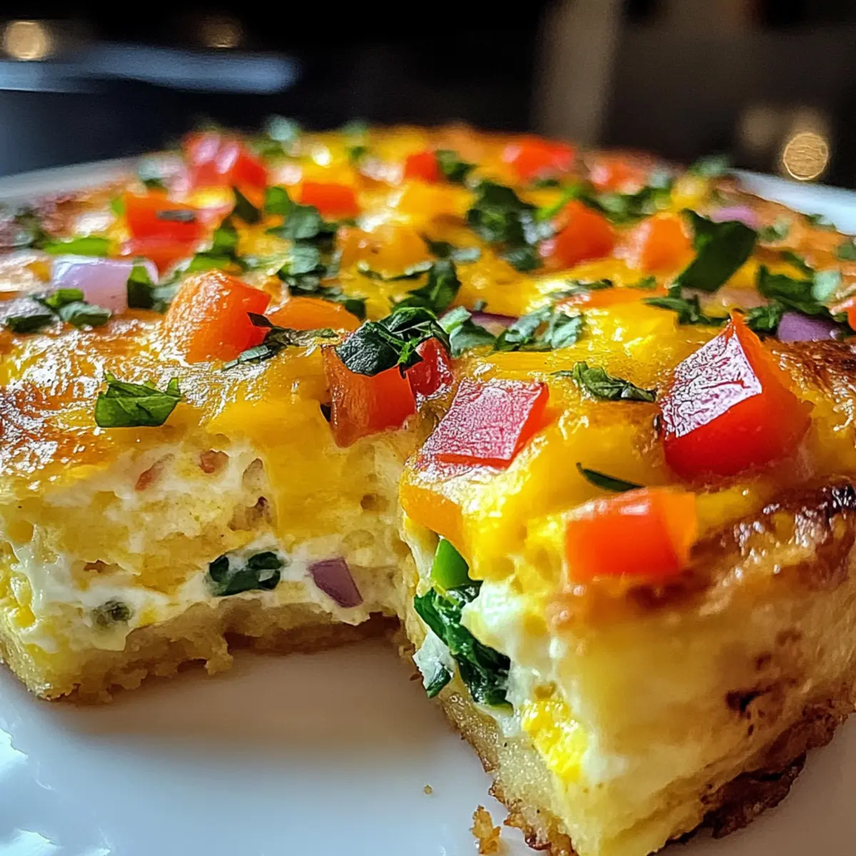 Käse Frühstücksbrötchen Frittata für den perfekten Morgen