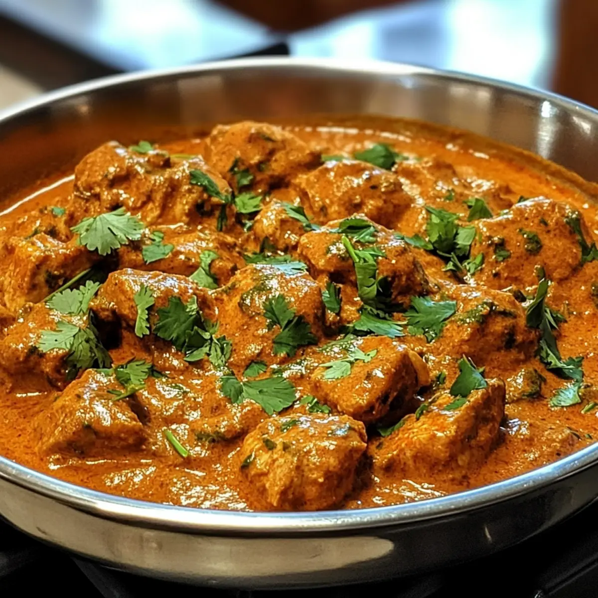 Hühnchen Tikka Masala mit cremiger Sauce