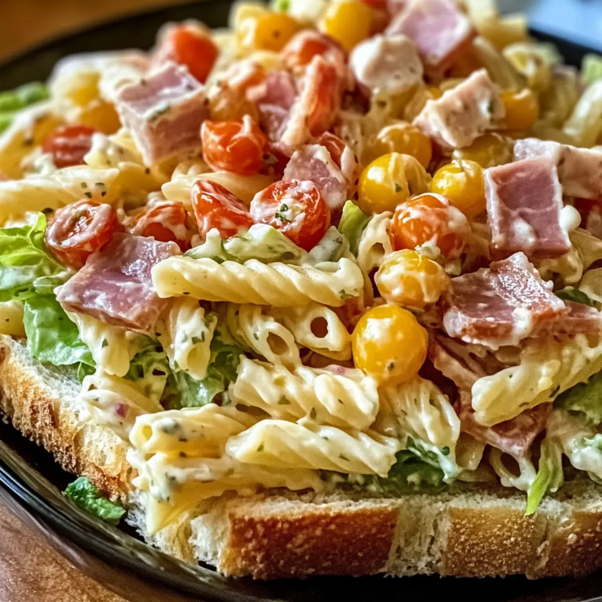 Club-Sandwich-Pasta-Salat für den perfekten Sommer