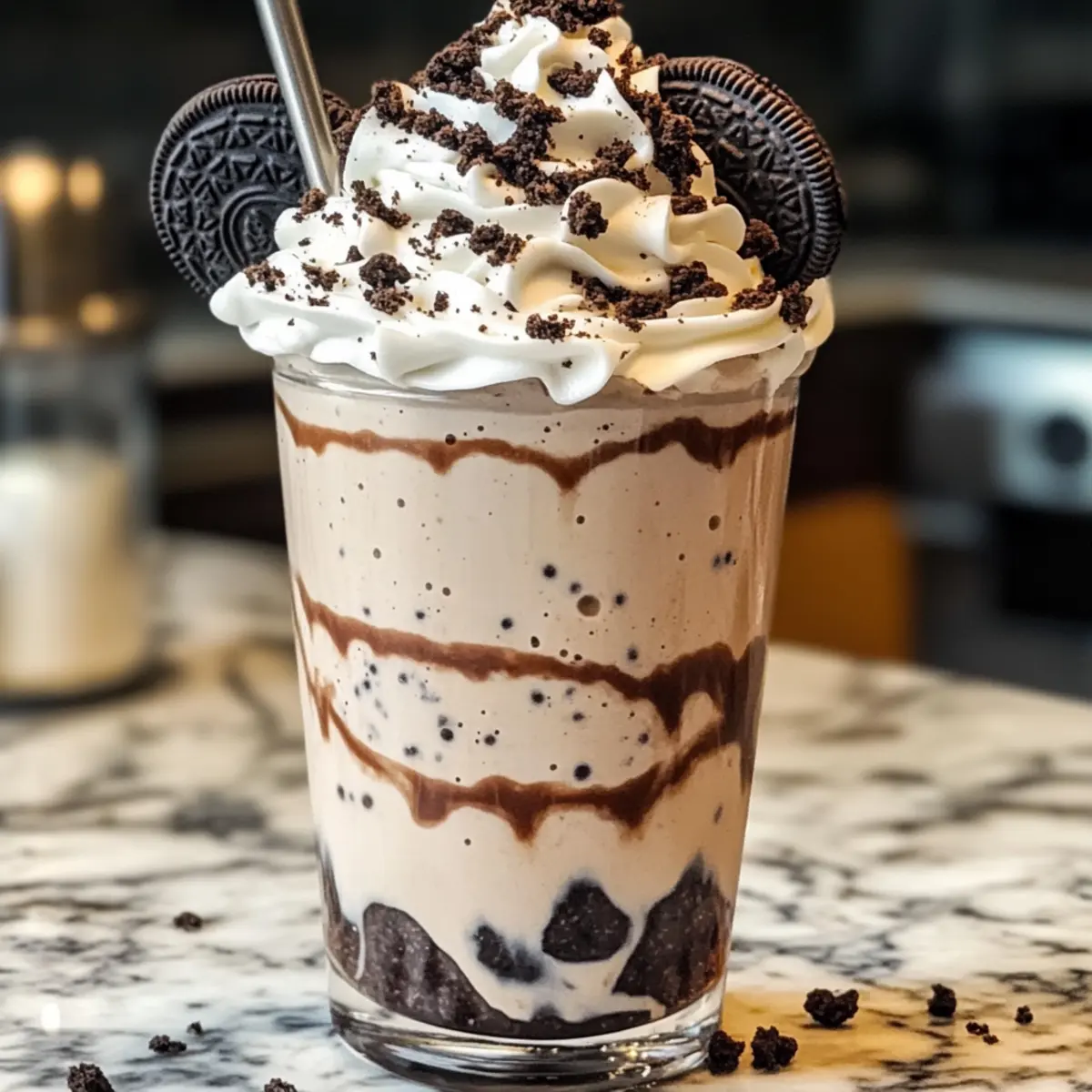 Kekse und Sahne Frappuccino für den perfekten Genuss