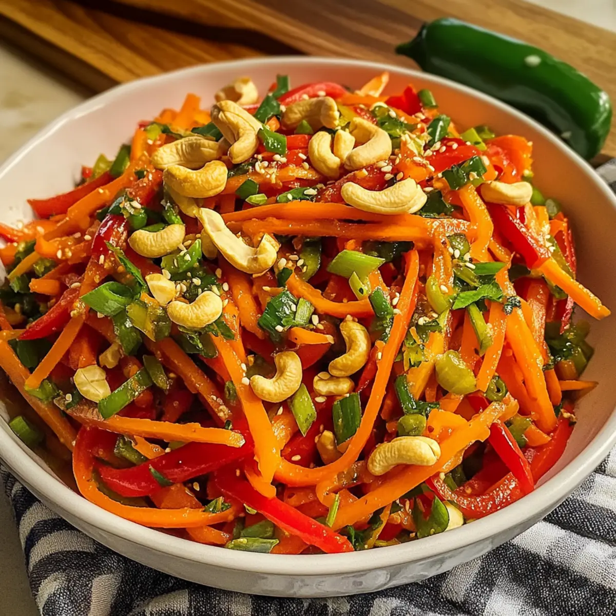 Crispy Asiatischer Karottensalat für frische Genussmomente