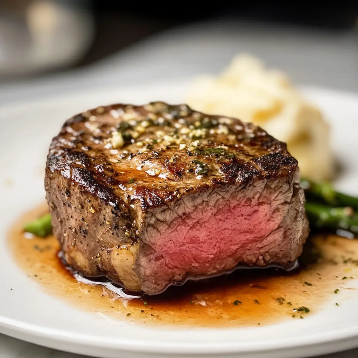 Saftiges Filet Mignon mit Knoblauchbutter