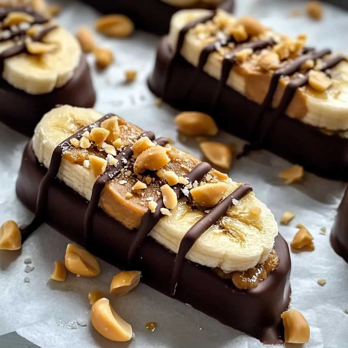 Gefrorene Bananen Snickers für gesunde Naschkatzen