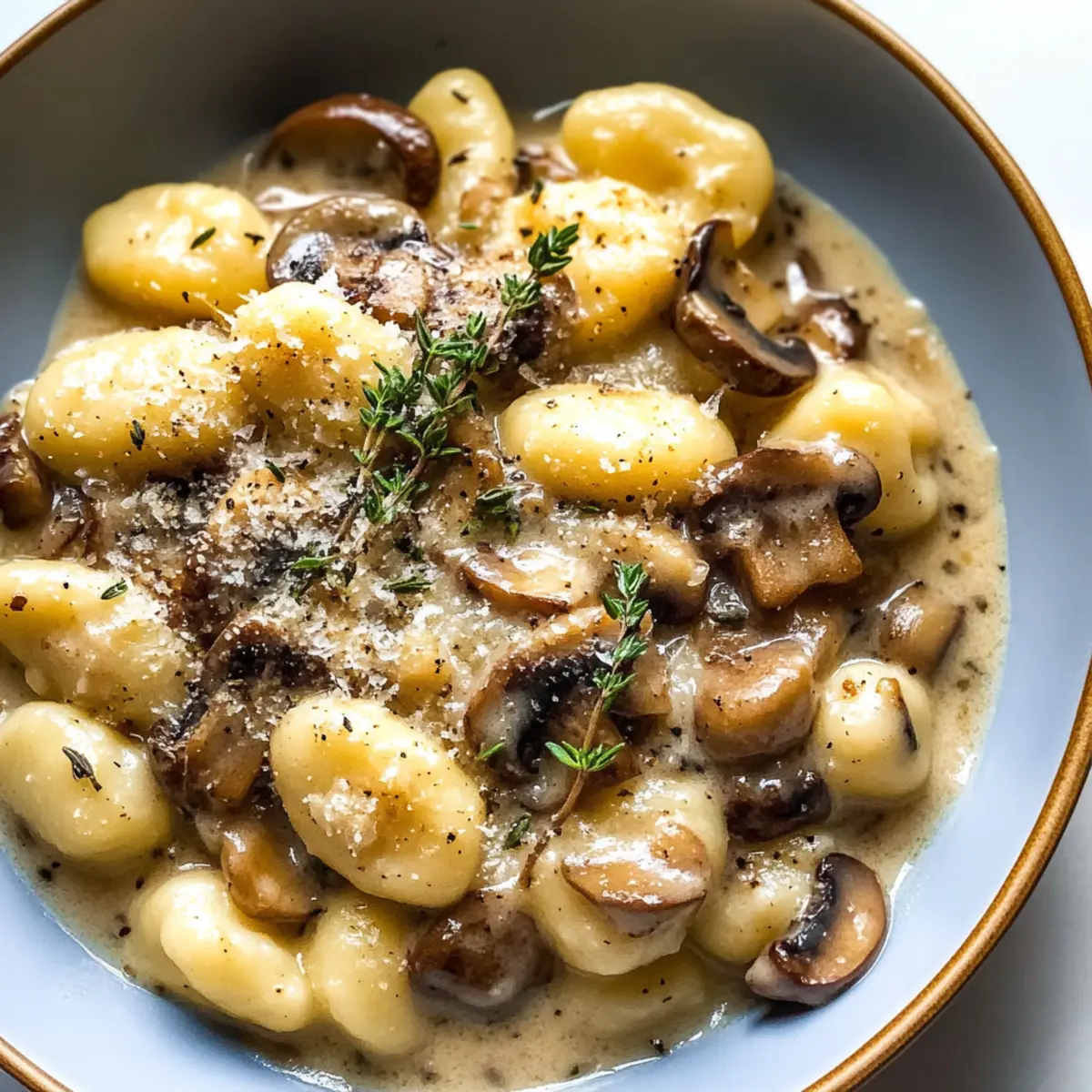 Gnocchi mit cremiger Pilzsauce für Veggie-Fans