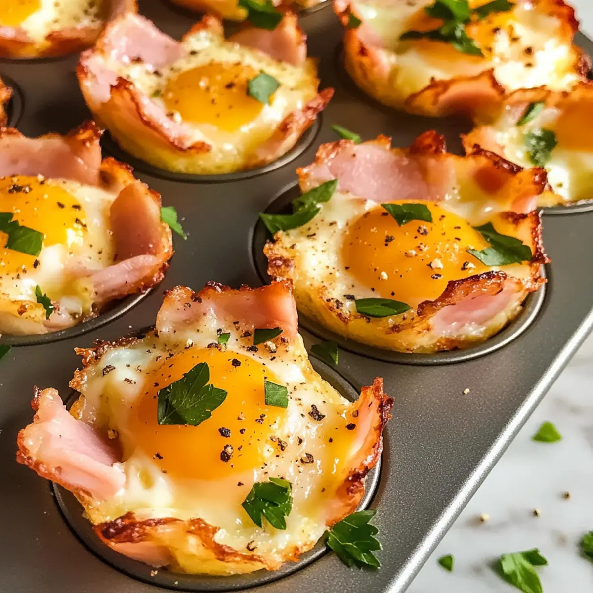 Schinken und Käse Eierschalen ganz einfach zubereiten
