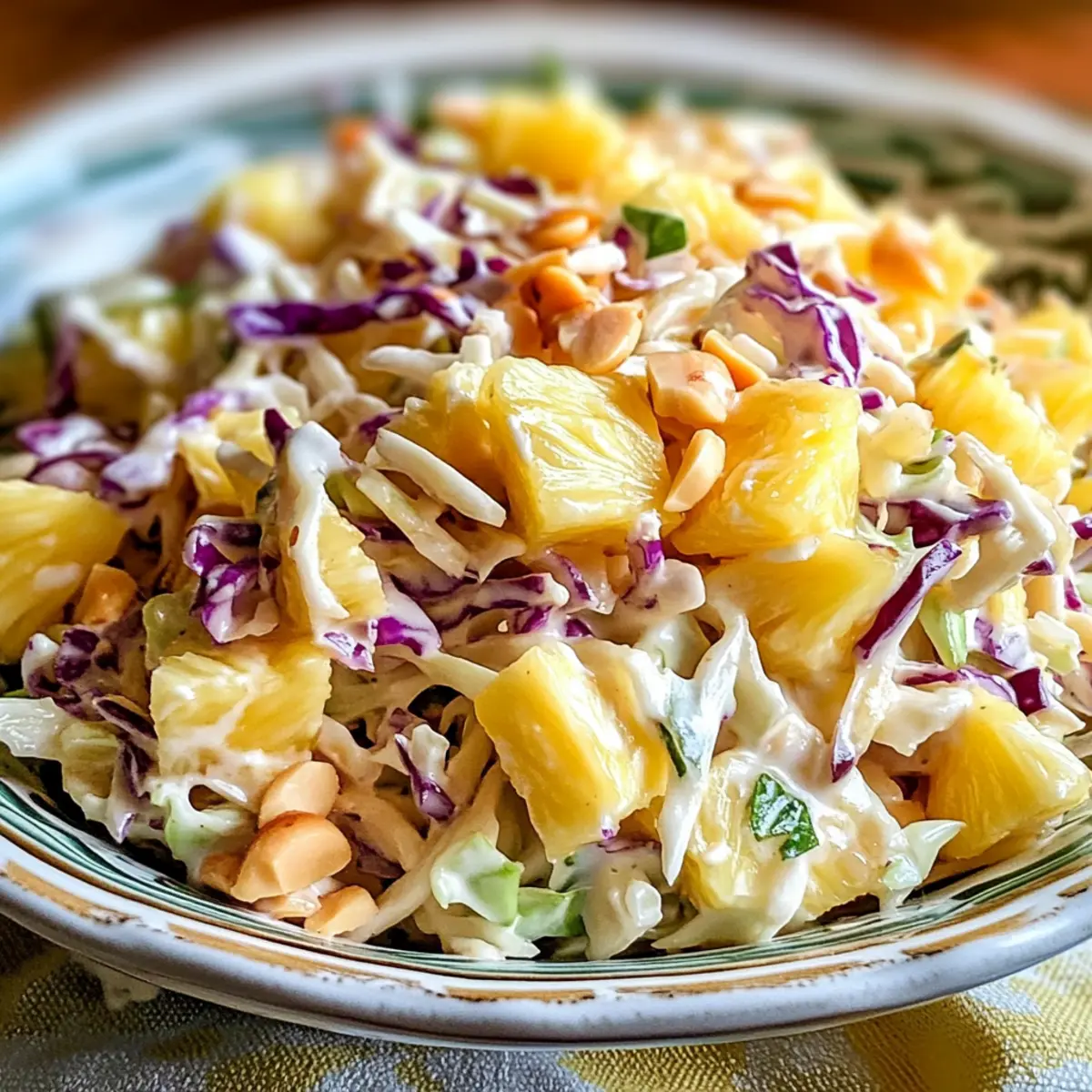 Hawaiian Ananas Coleslaw für den perfekten Sommergenuss
