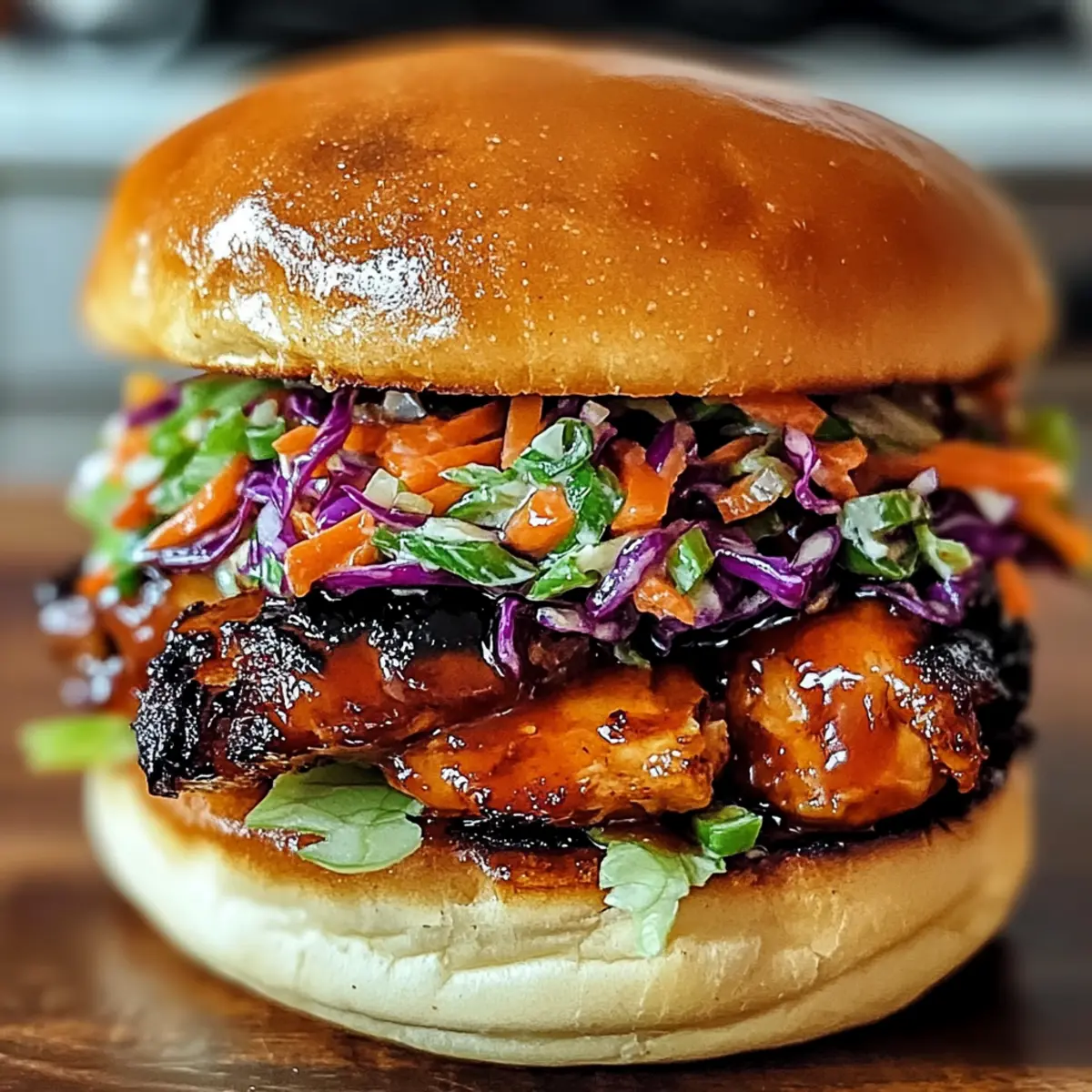 Koreanisches BBQ-Hühnchen-Sandwich für jeden Tag