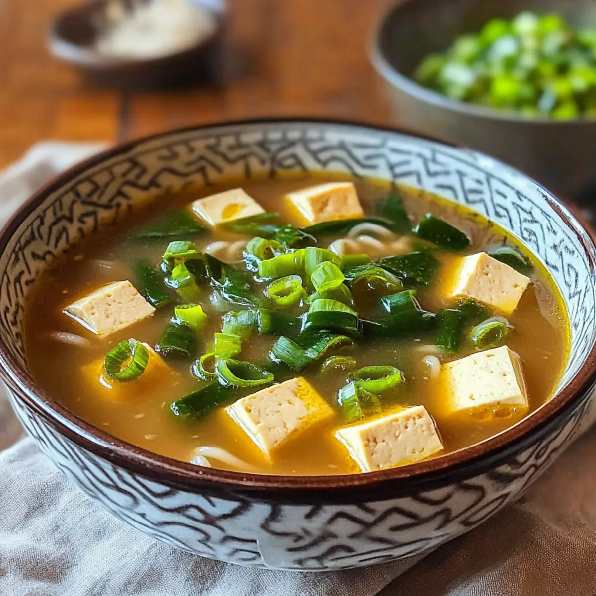 Miso-Ingwer-Suppe mit Tofu für Seelenwärme